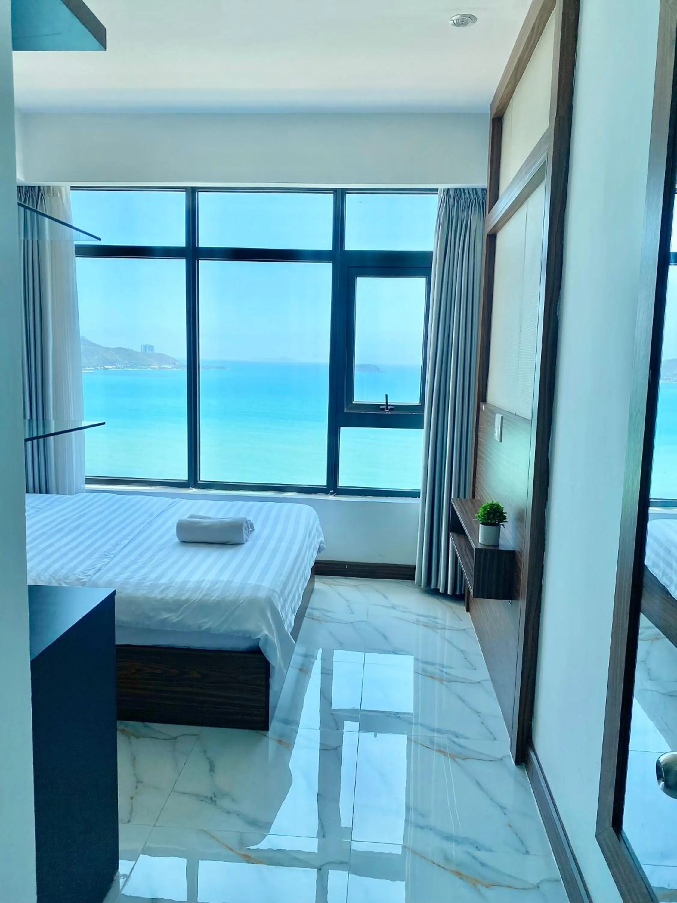 Bed in Ocean Dream Apartment Nha Trang