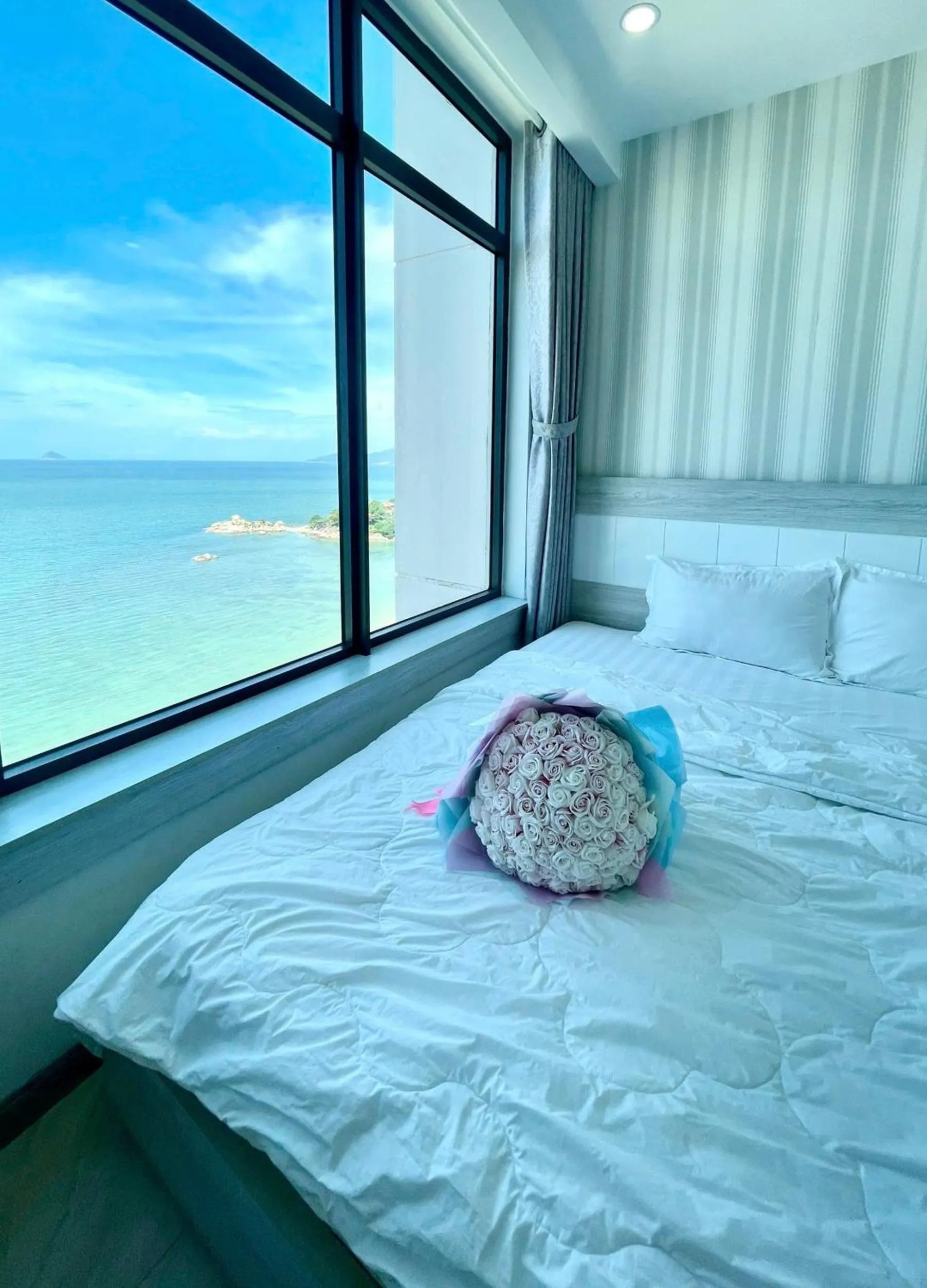 Bed in Ocean Dream Apartment Nha Trang