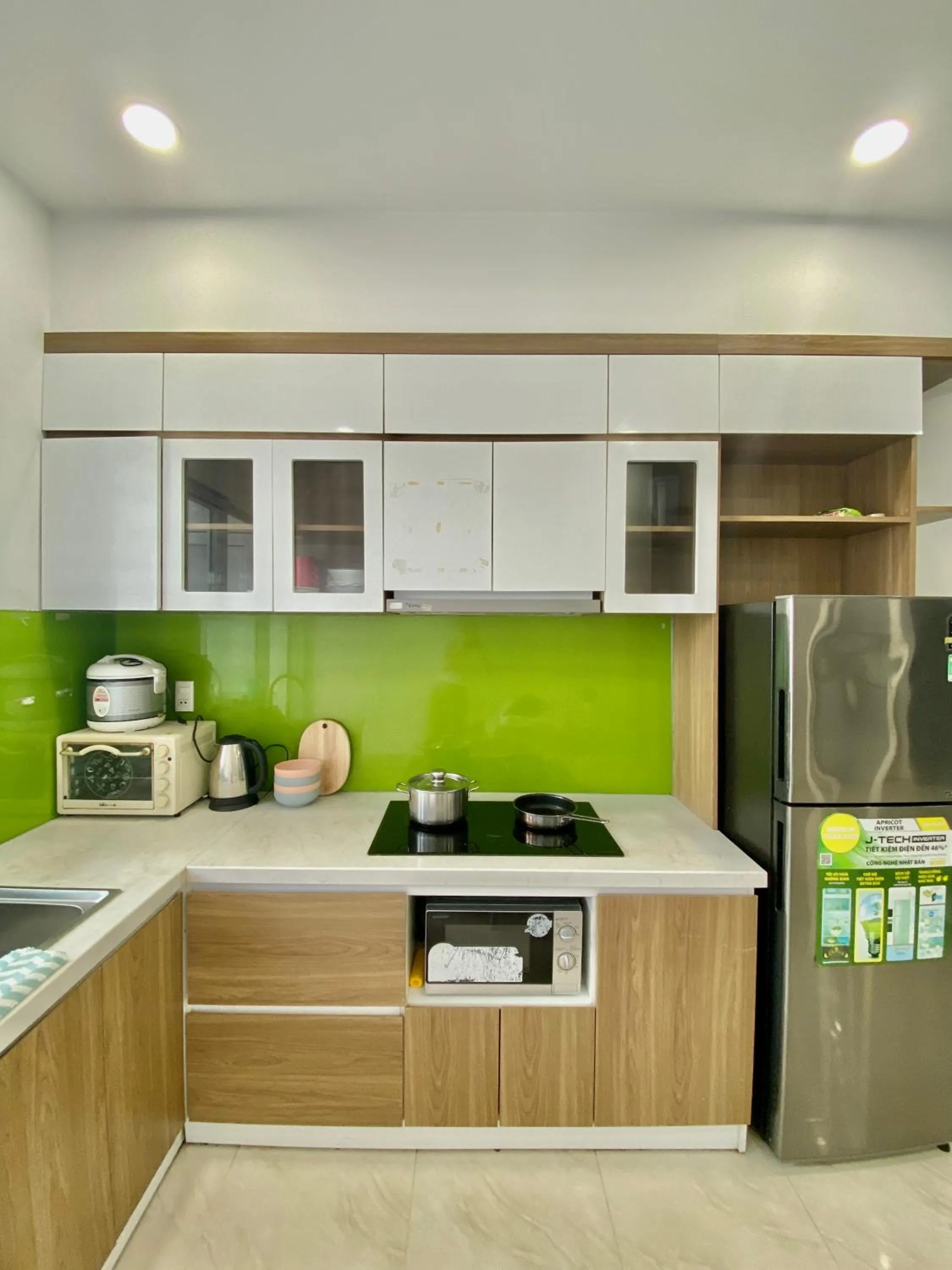 Kitchen or kitchenette in Ocean Dream Apartment Nha Trang