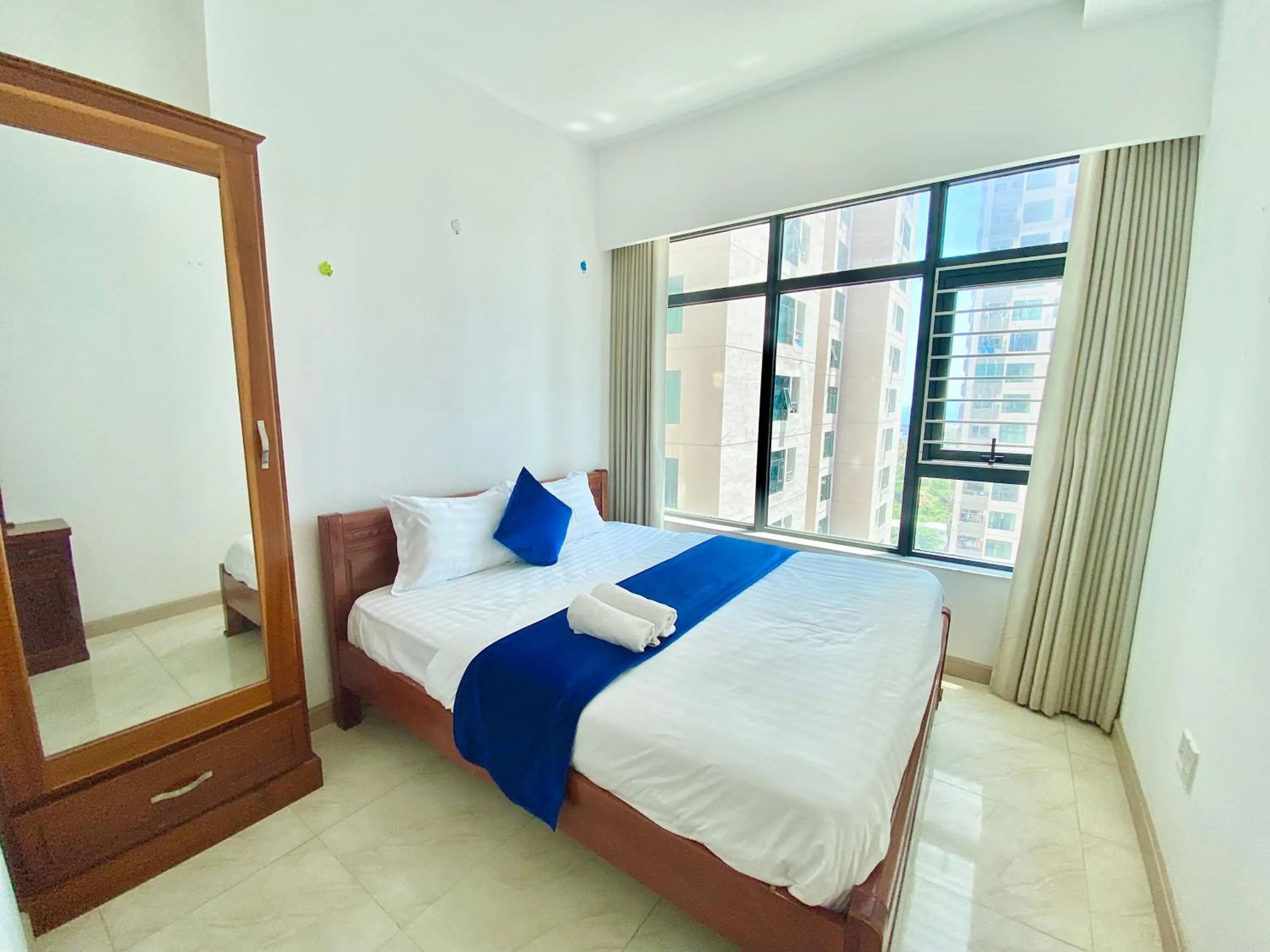Bed in Ocean Dream Apartment Nha Trang