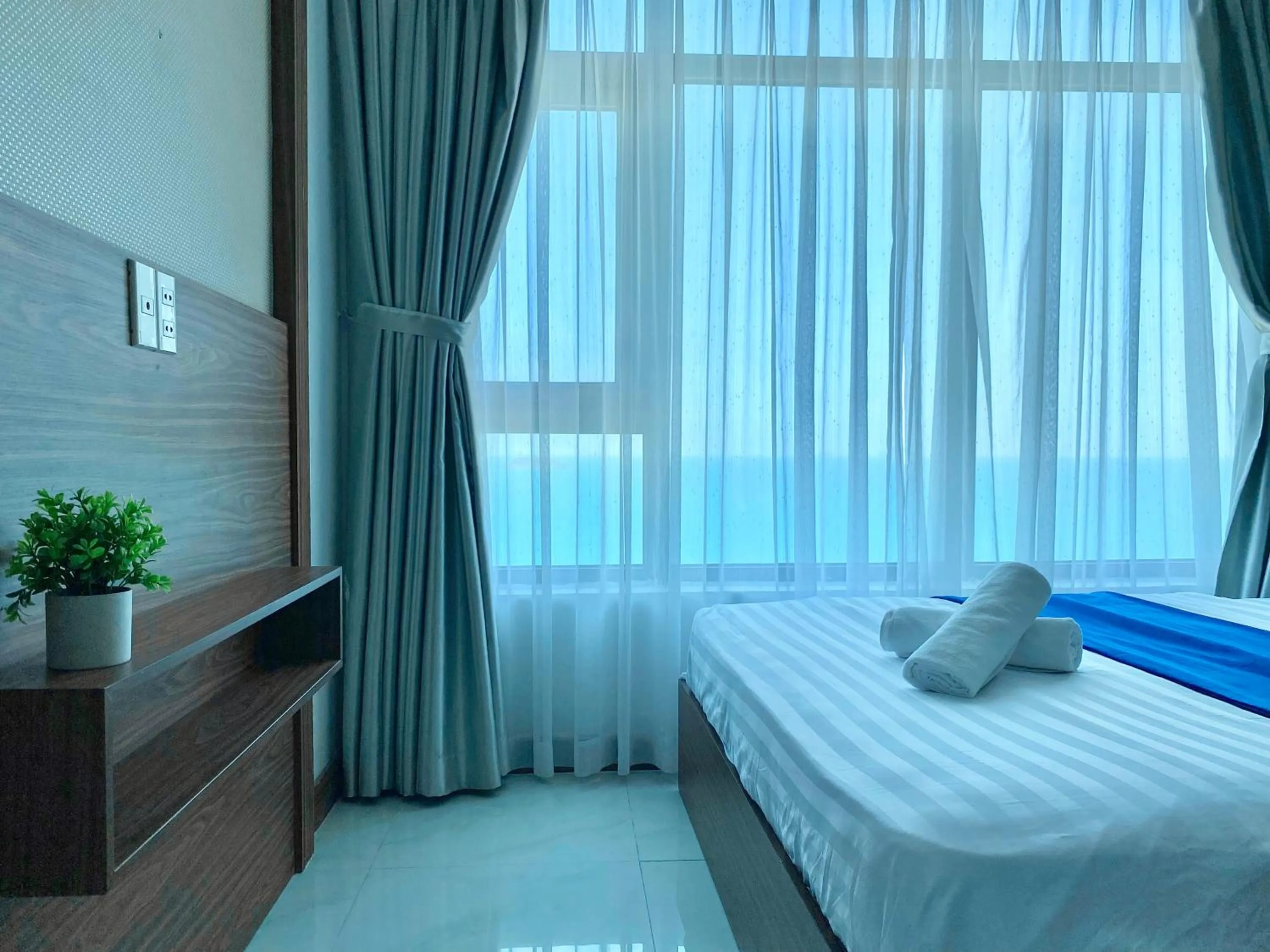 Bed in Ocean Dream Apartment Nha Trang