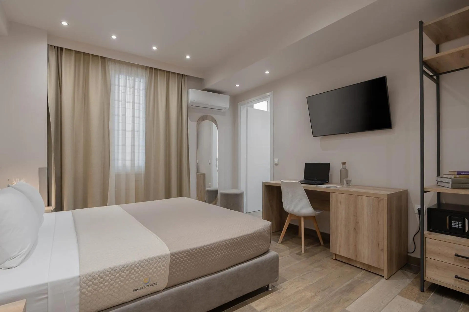 Bed in Piraeus City Hotel
