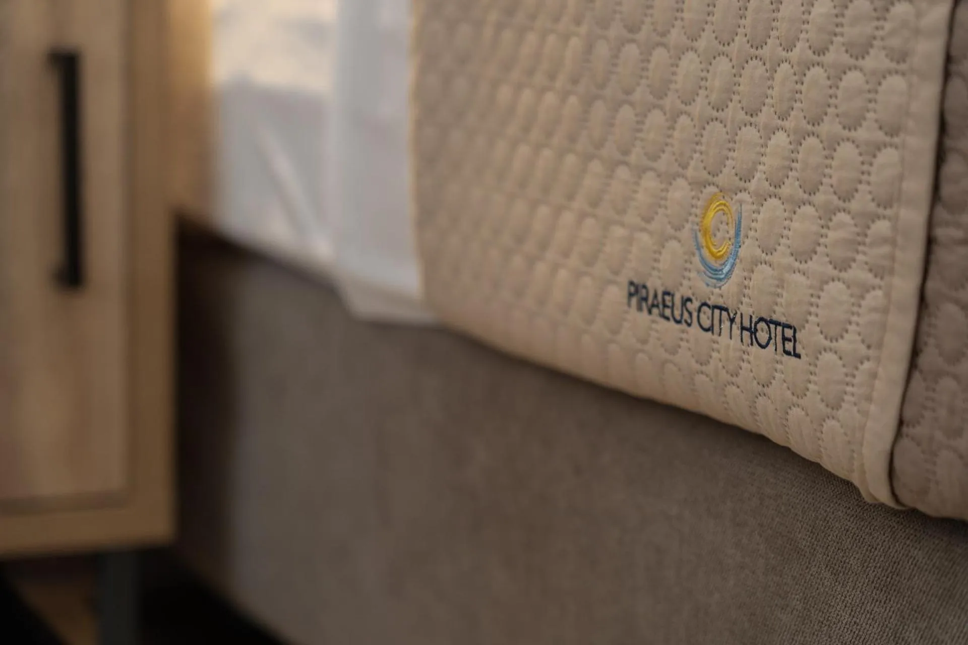 Bed in Piraeus City Hotel