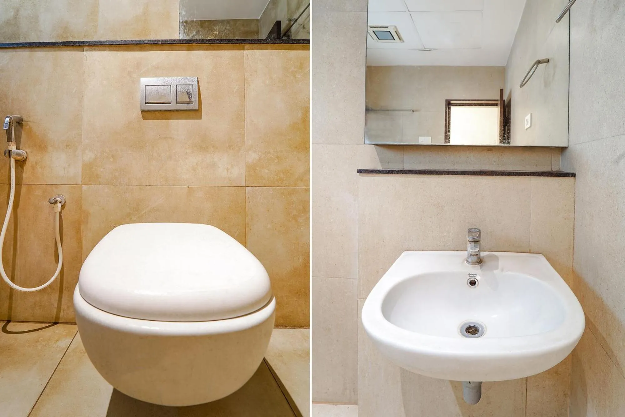 Toilet in FabHotel Karpagam - 900m from Nehru Stadium