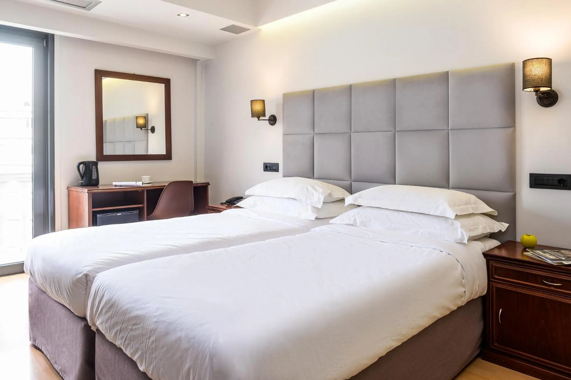 Bed in Athens Odeon Hotel