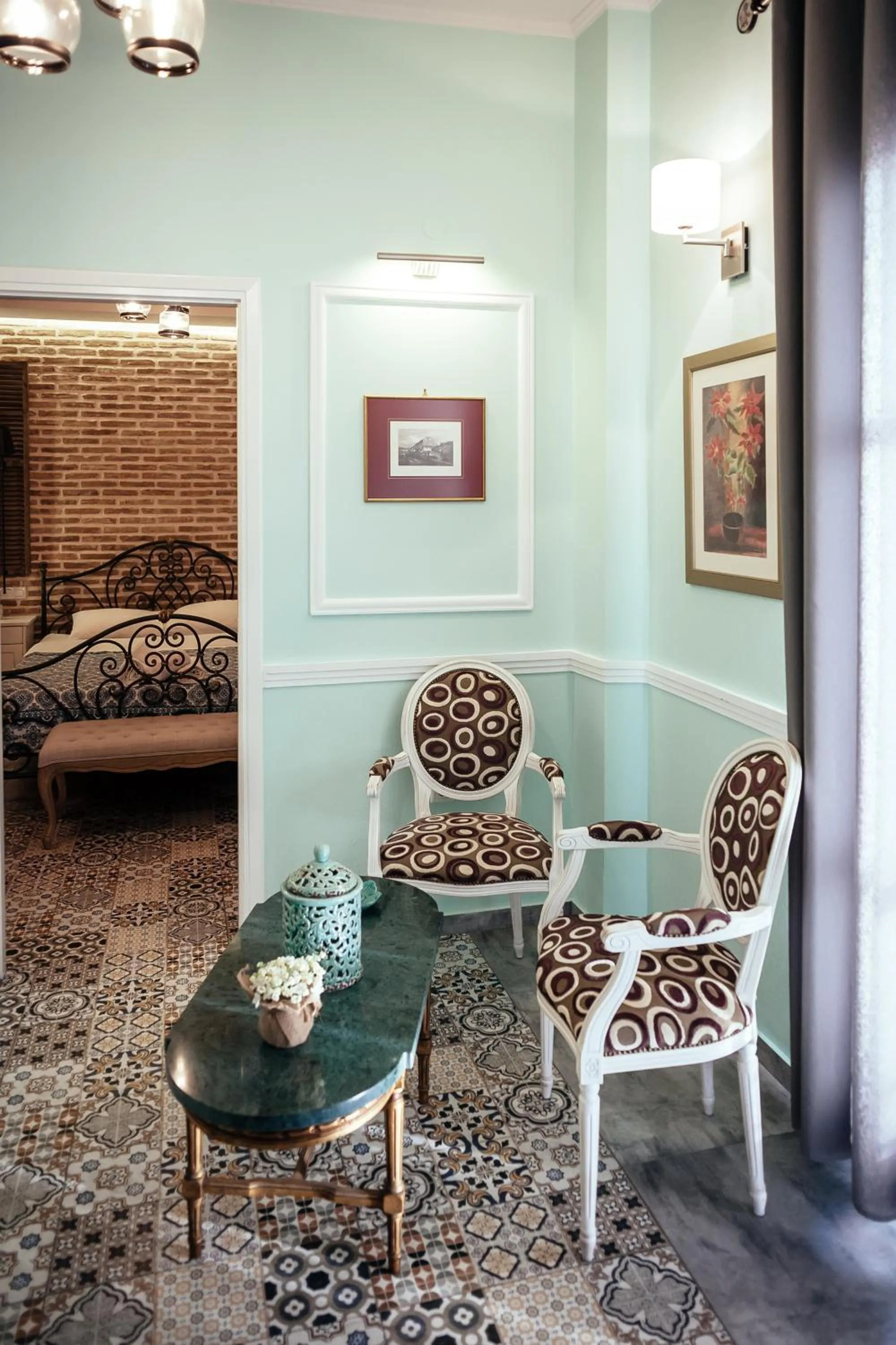 Seating area in pension Acronafplia B&D