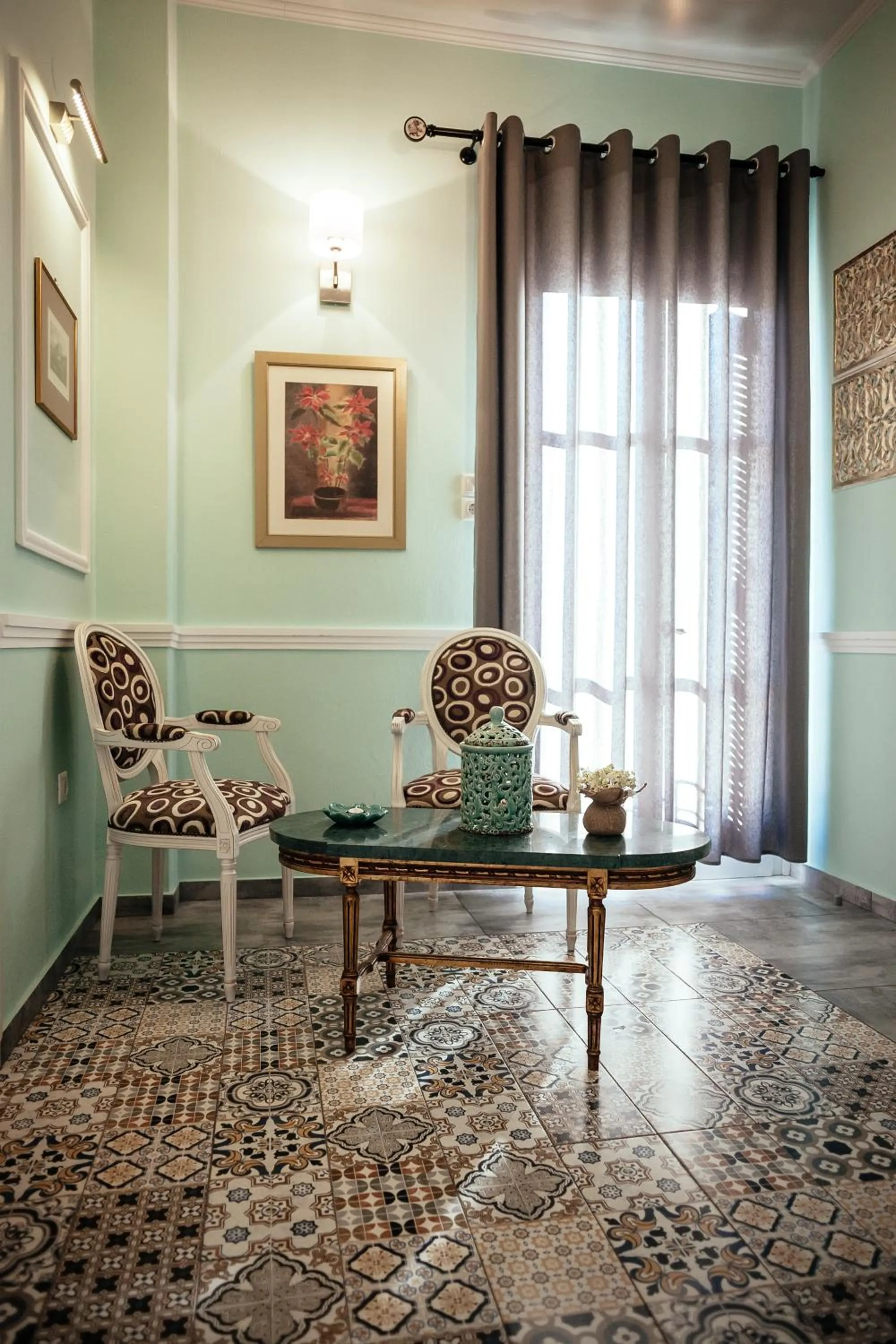 Living room in pension Acronafplia B&D