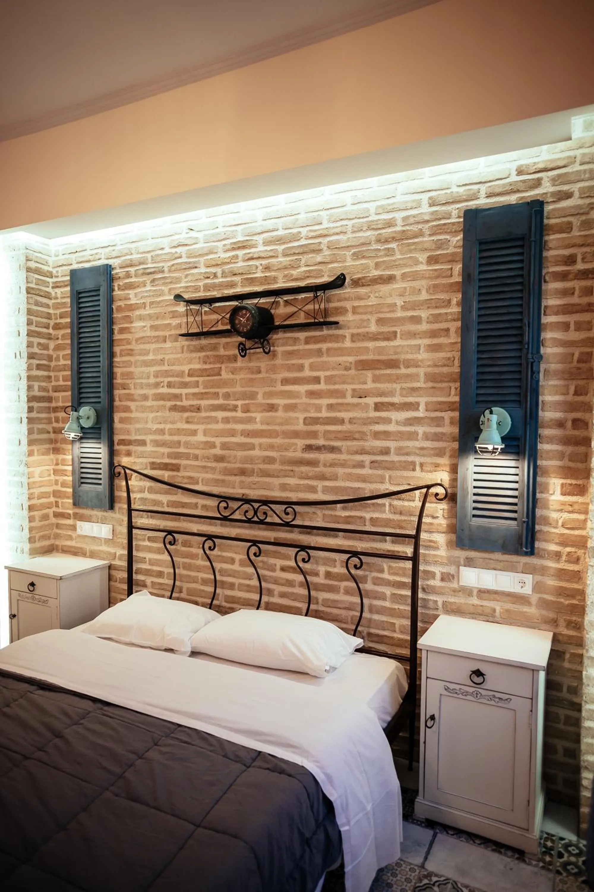 Photo of the whole room, Bed in pension Acronafplia B&D