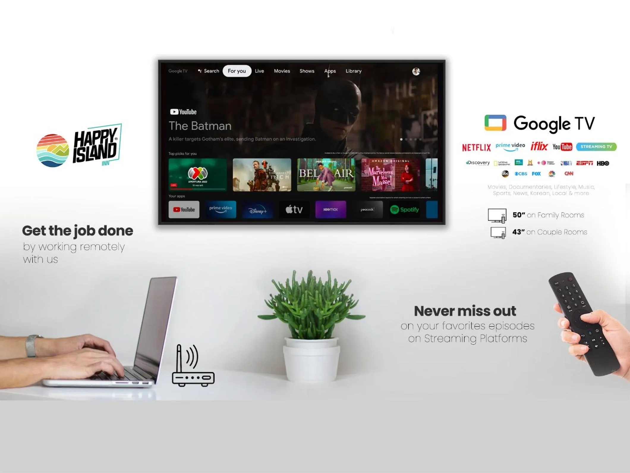 TV and multimedia in Happy Island Inn