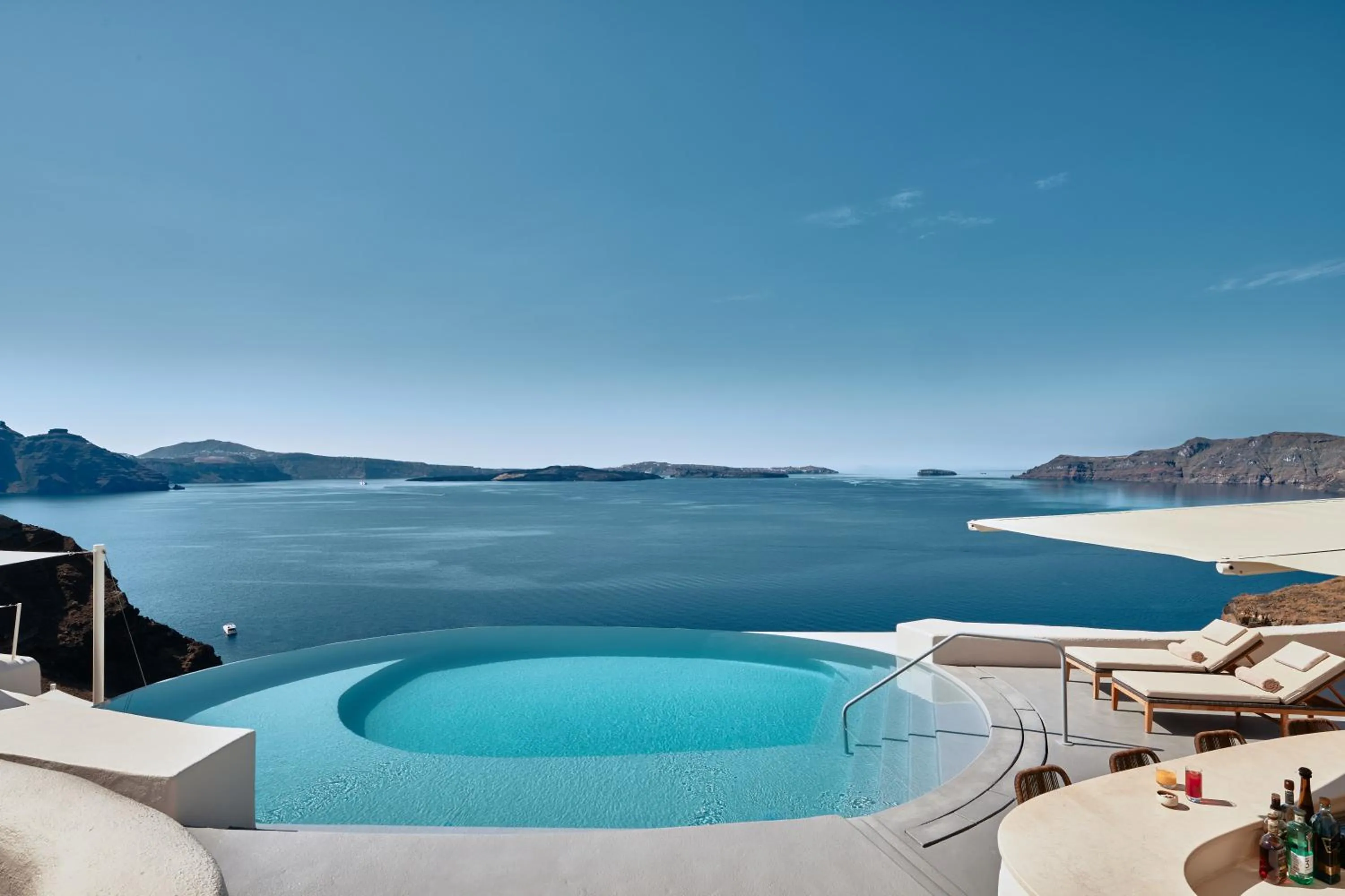 Swimming pool in Mystique, a Luxury Collection Hotel, Santorini