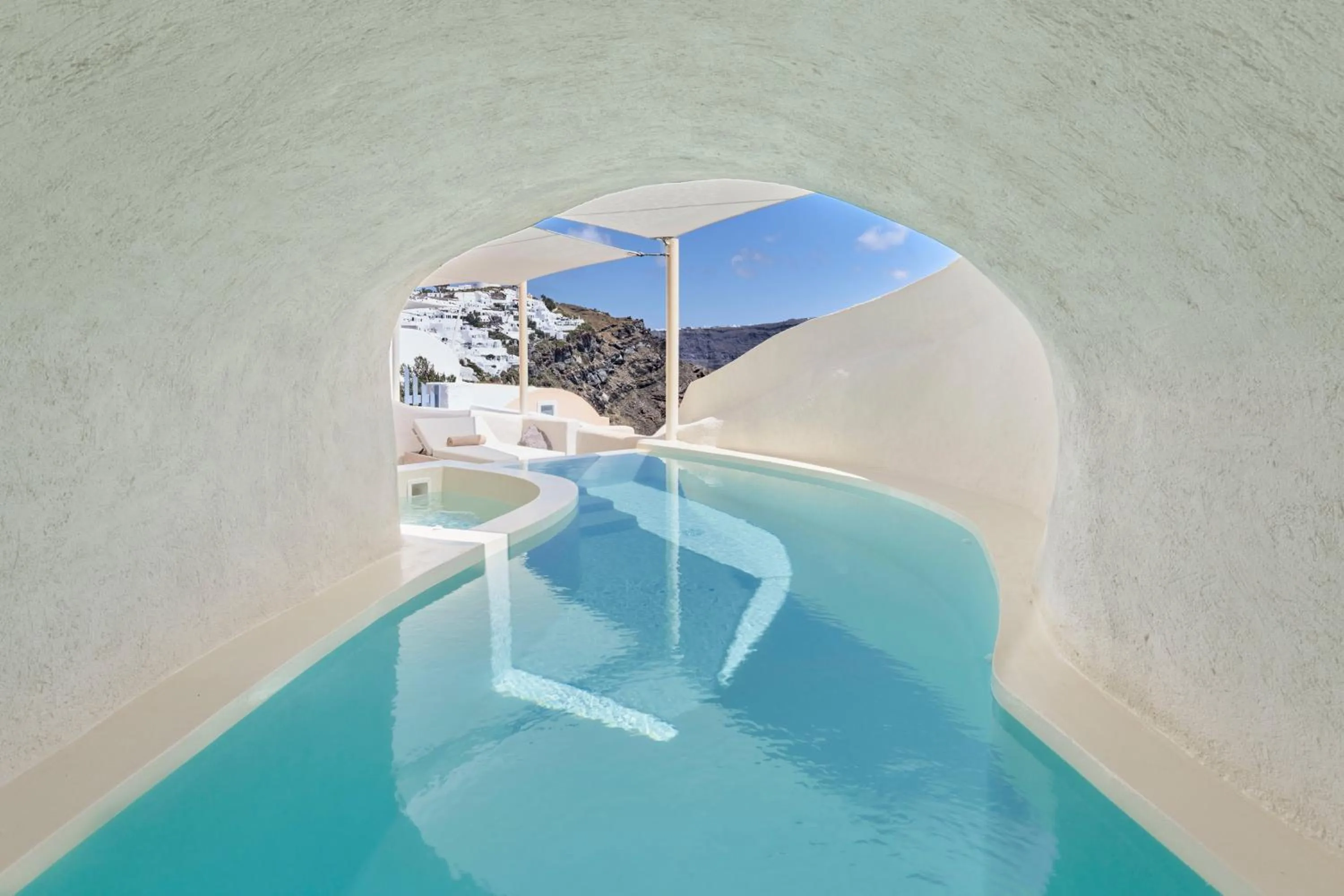 Swimming pool in Mystique, a Luxury Collection Hotel, Santorini