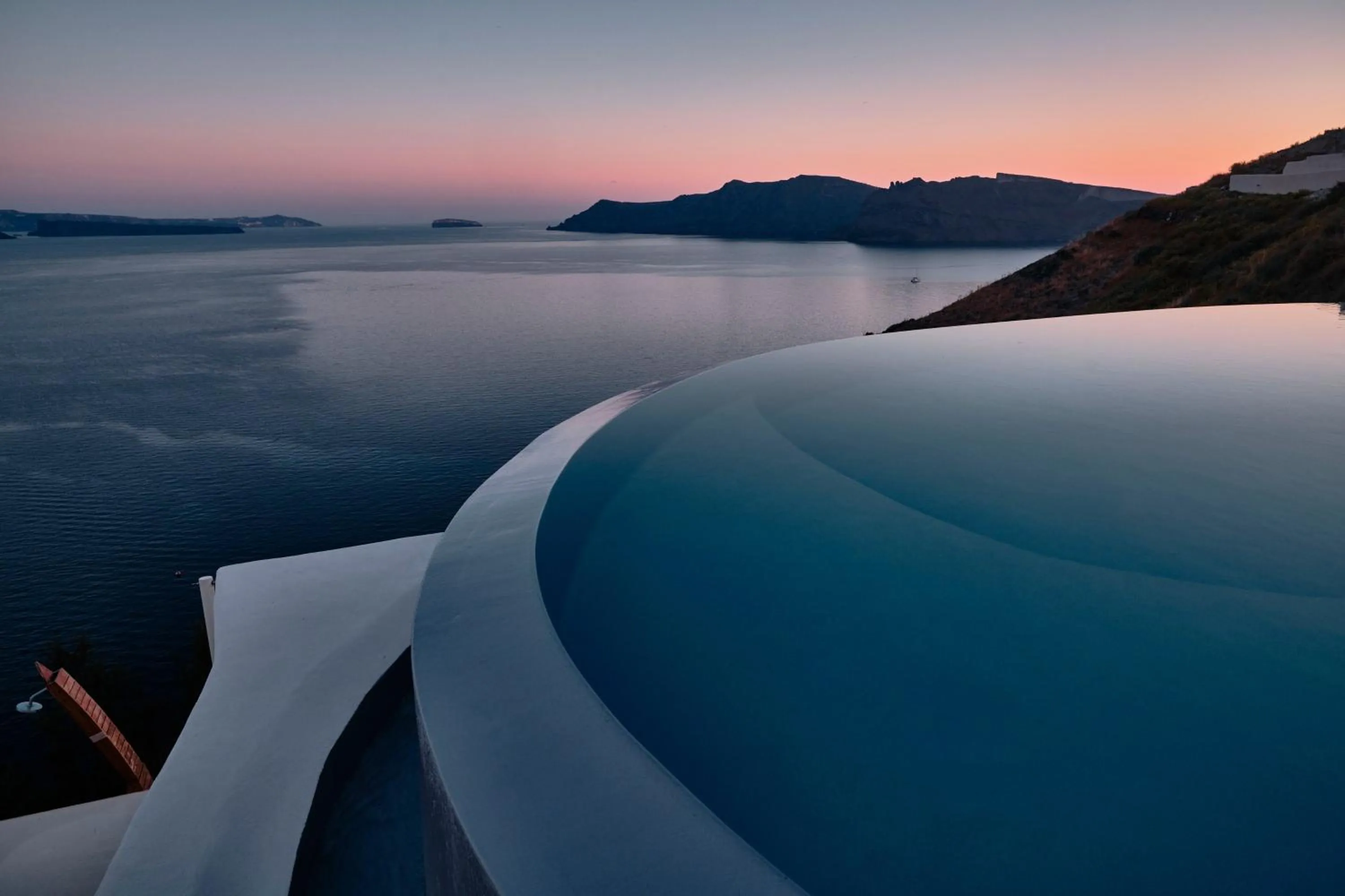 Swimming pool in Mystique, a Luxury Collection Hotel, Santorini