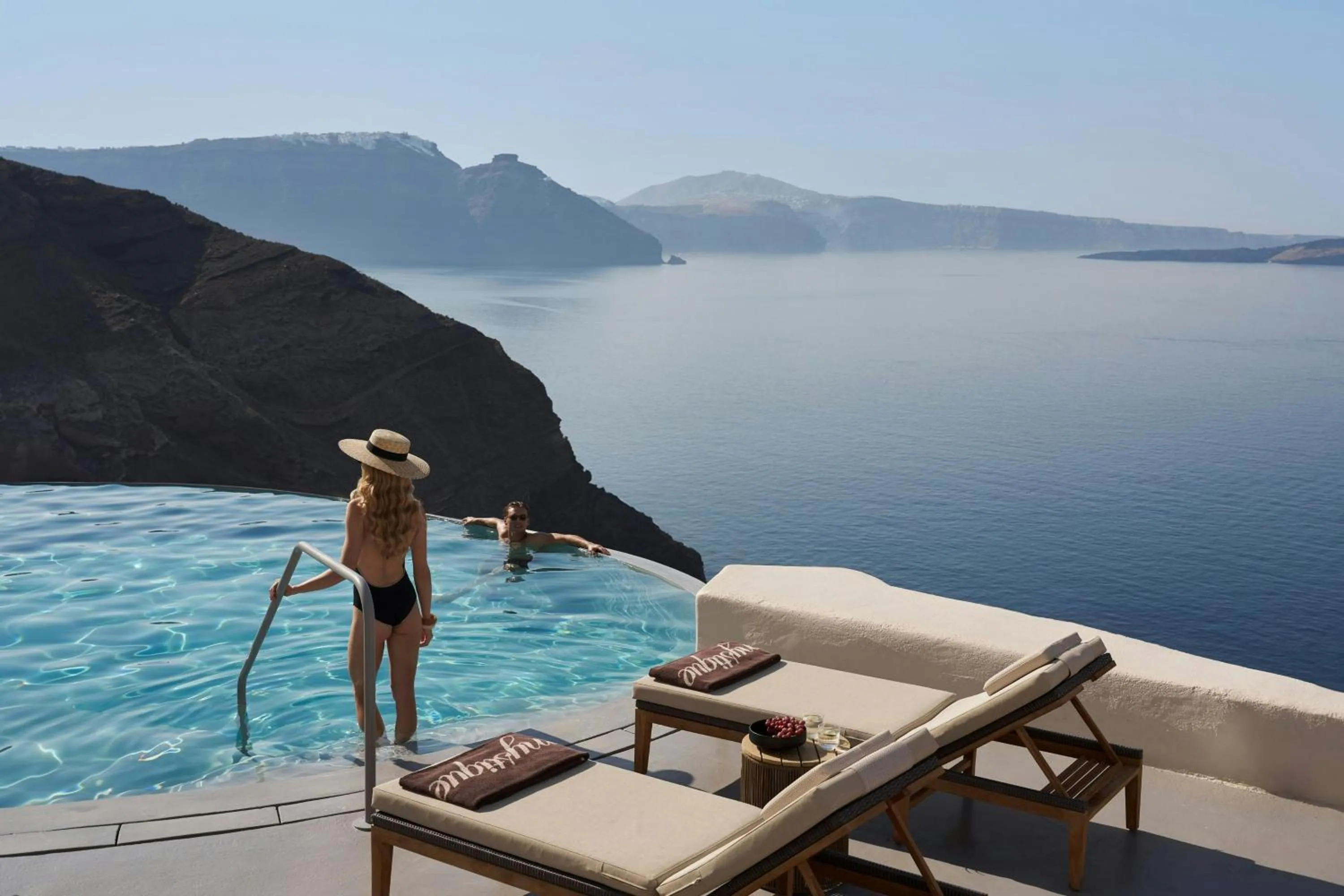 Swimming pool in Mystique, a Luxury Collection Hotel, Santorini