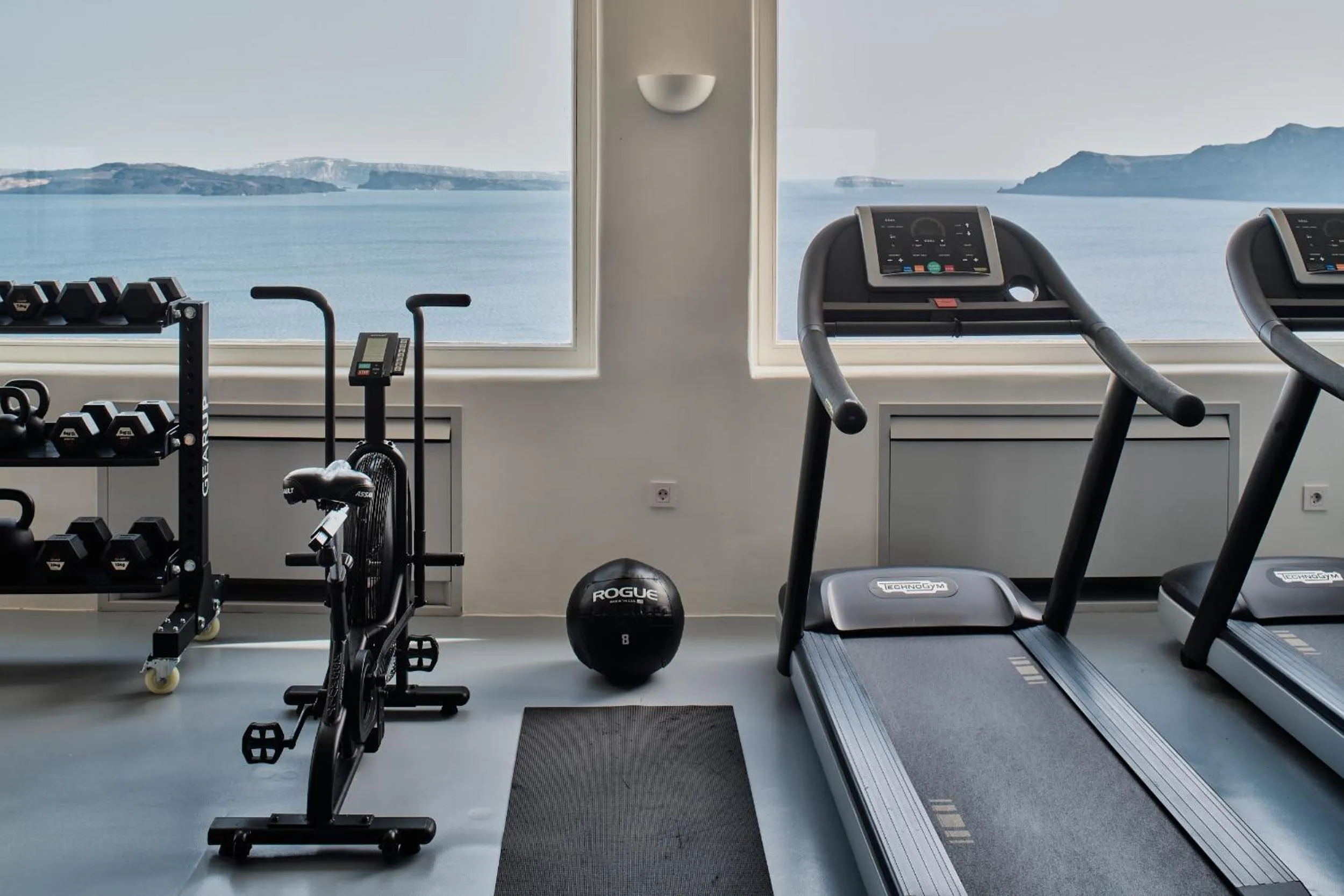 Fitness centre/facilities in Mystique, a Luxury Collection Hotel, Santorini