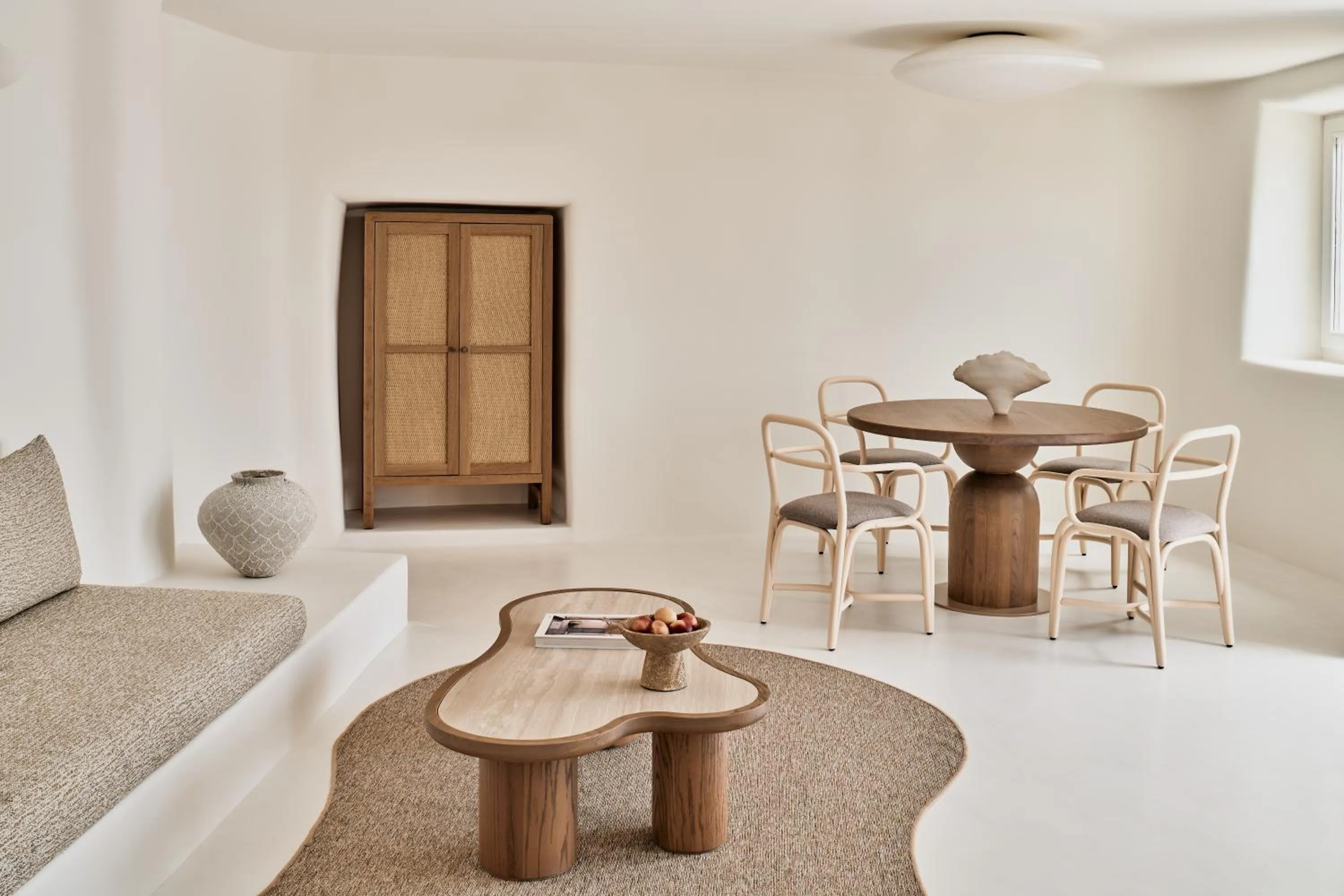 Living room in Mystique, a Luxury Collection Hotel, Santorini