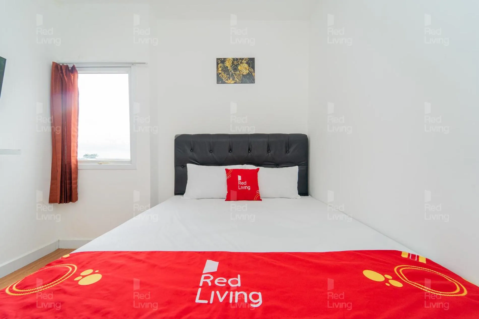 Bedroom, Bed in RedLiving Apartemen Aeropolis - Ivan Tower AR1