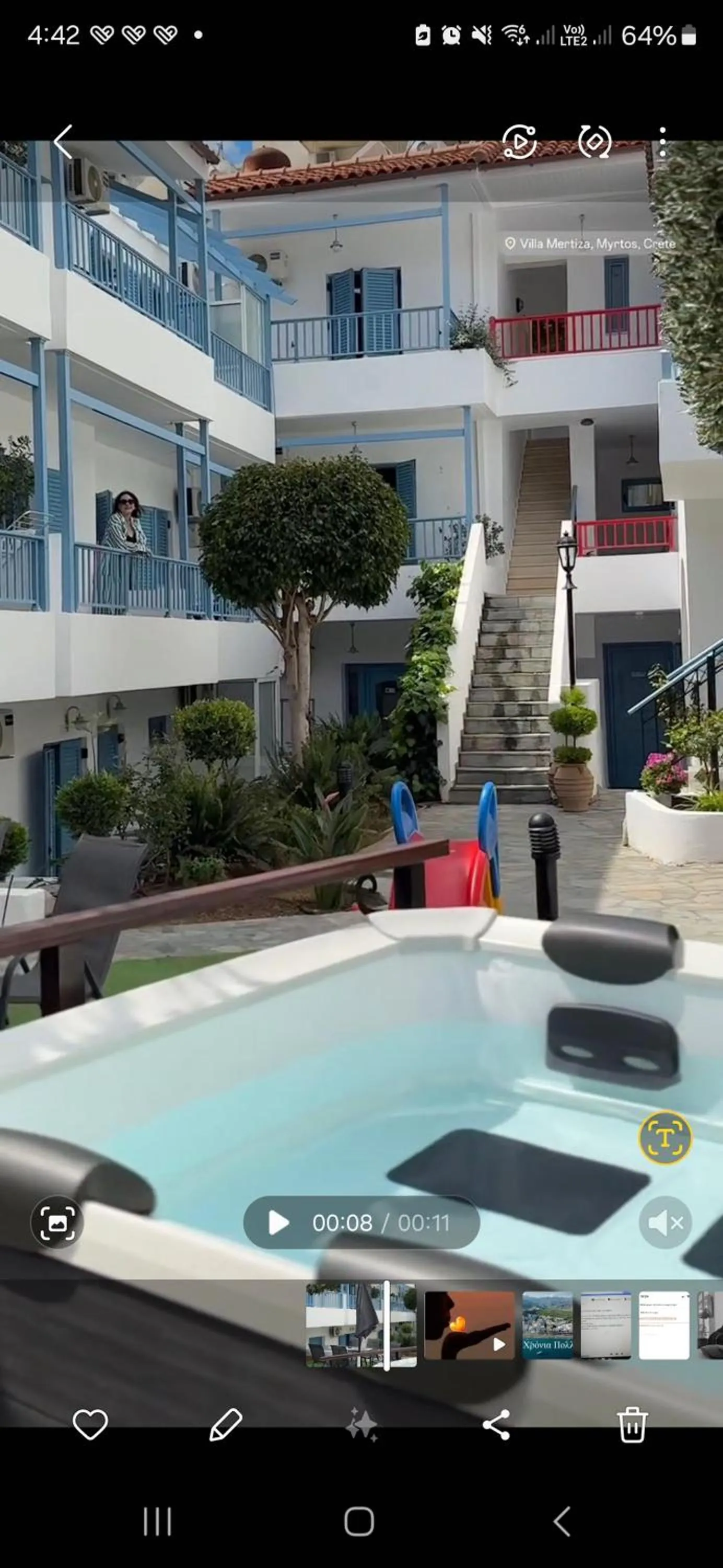 Hot Tub in Villa Mertiza