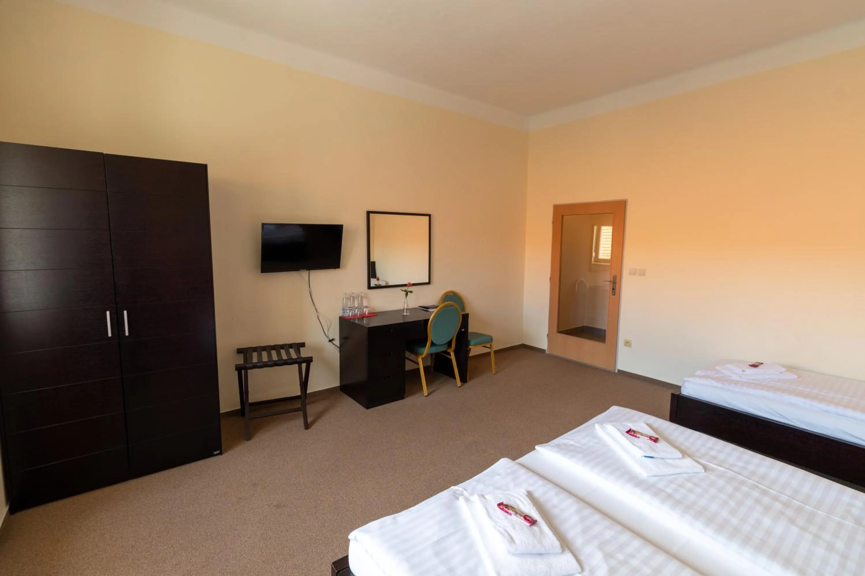 Bed in Hotel Prácheň