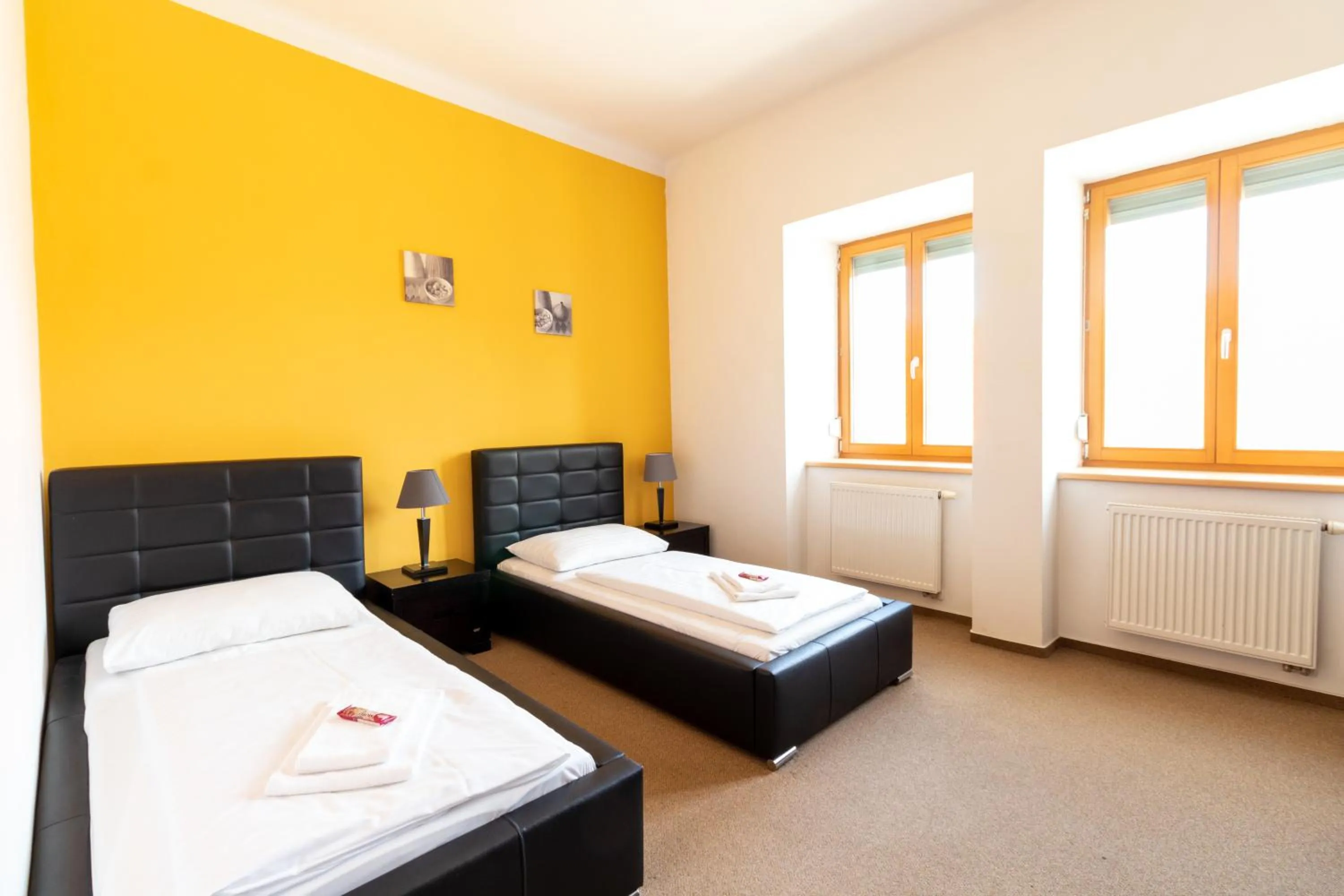 Bed in Hotel Prácheň