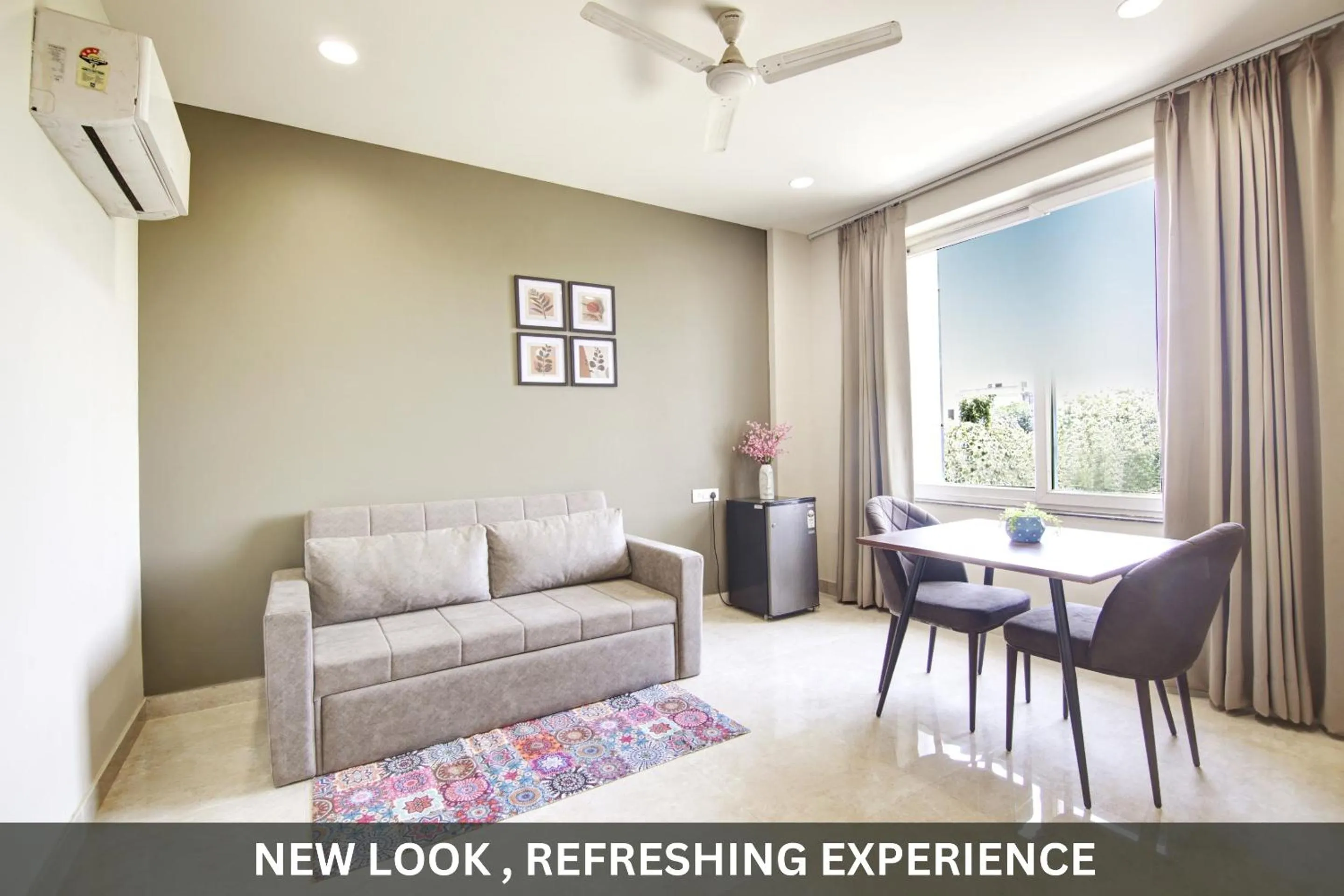 Living room in Saltstayz Select - Near Sohna Road City Center