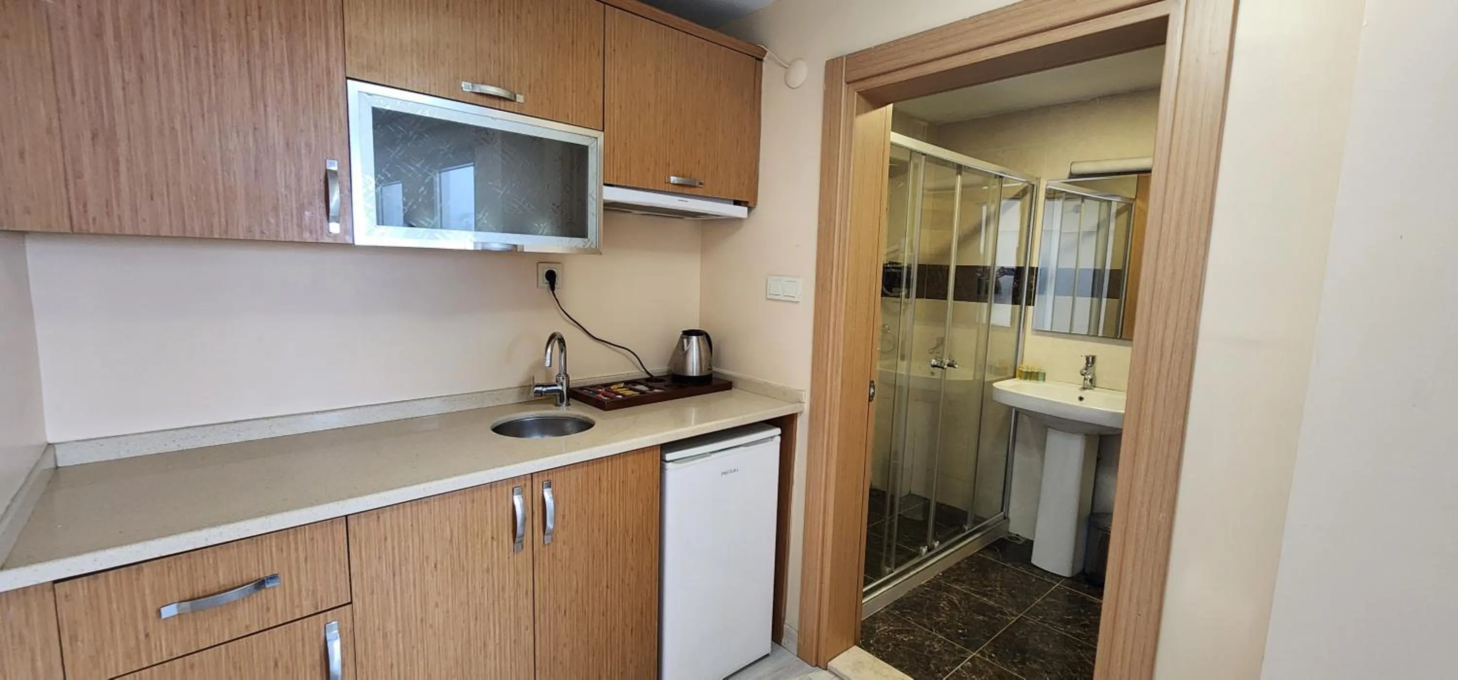 Kitchen or kitchenette in GalataportWawhotel