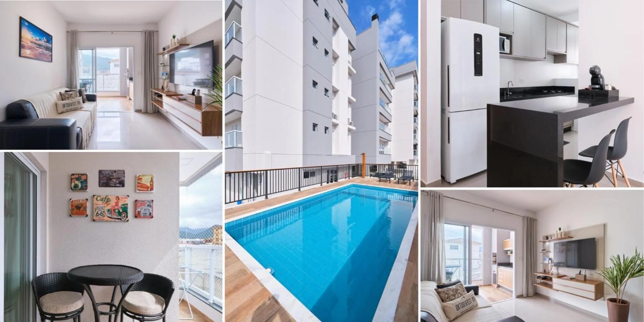 TV and multimedia in 2 QUARTOS com Churrasqueira na Varanda, Piscina, Garagem interna, WiFi 500mbps, Ar Condicionado e Telas de Proteção