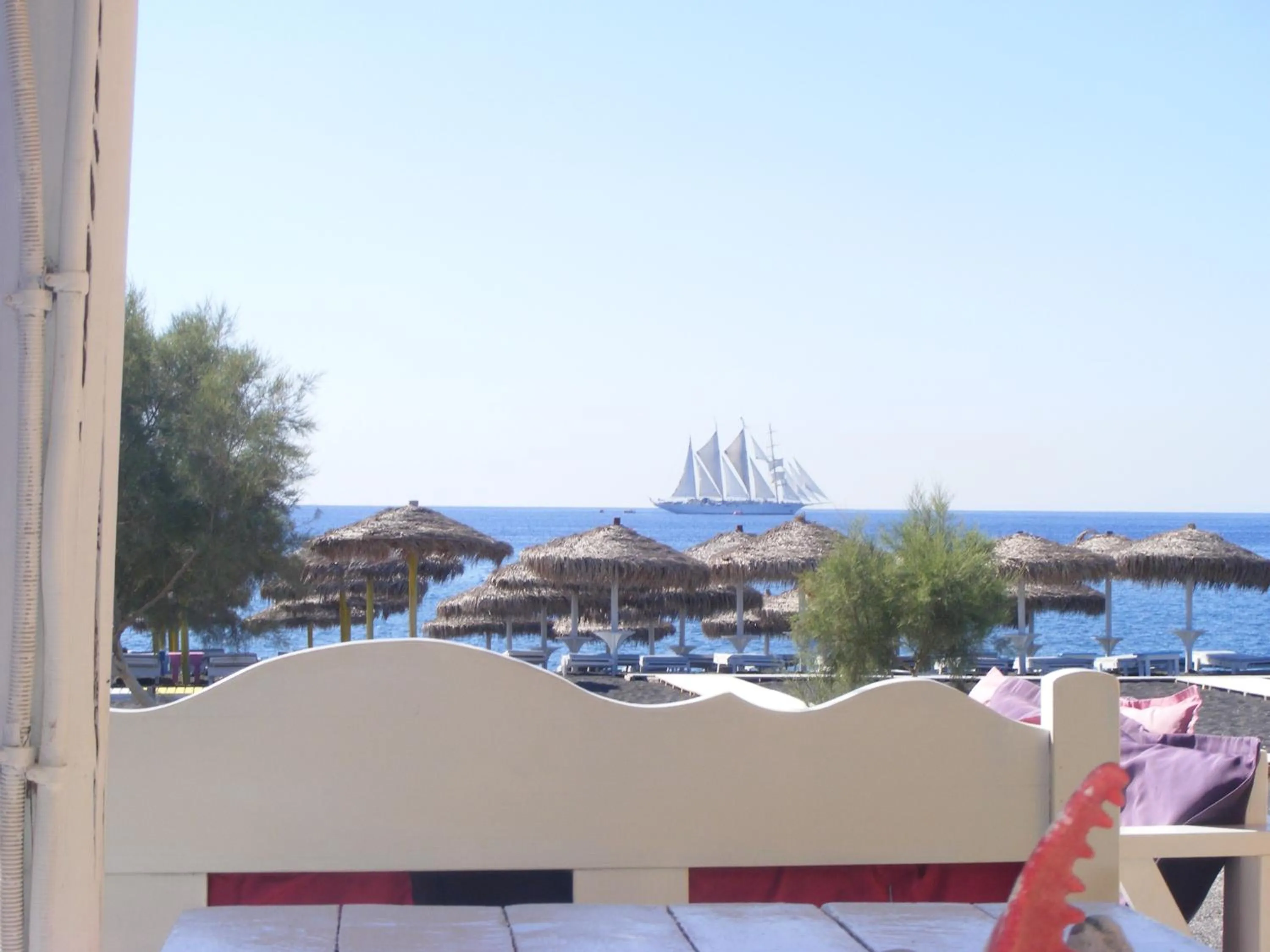 Beach in Perissa Bay