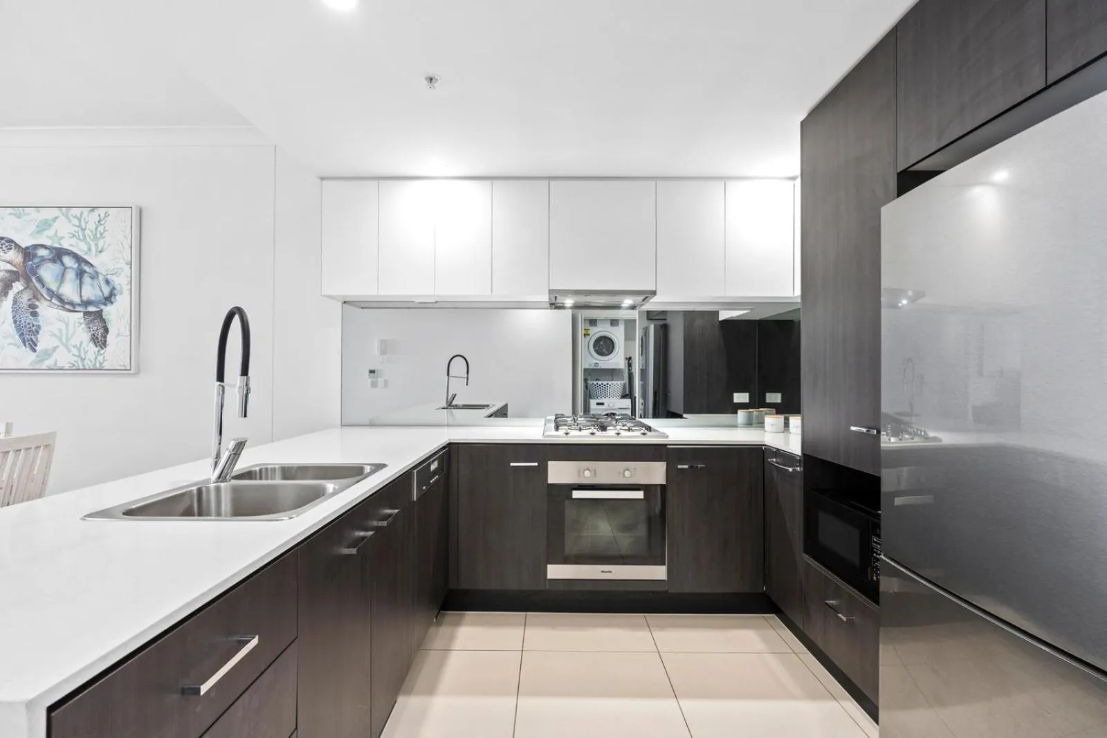 kitchen in Harbour Quays Apartments