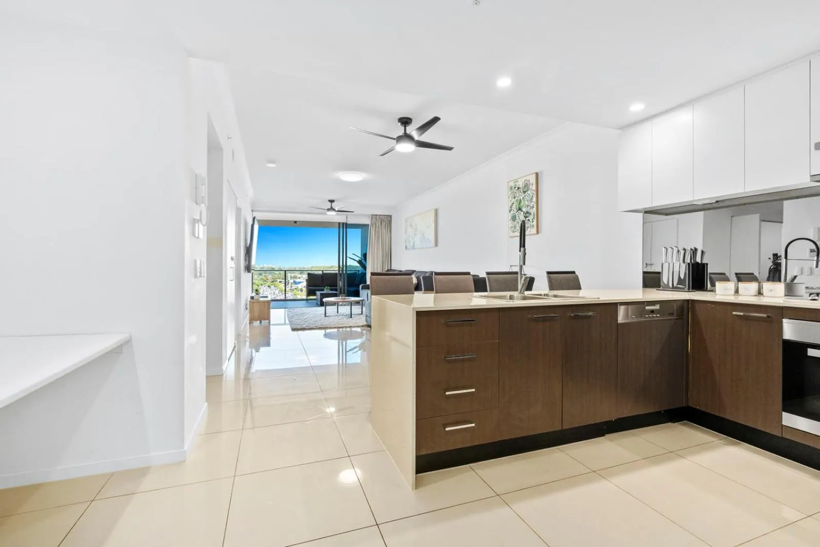 kitchen in Harbour Quays Apartments