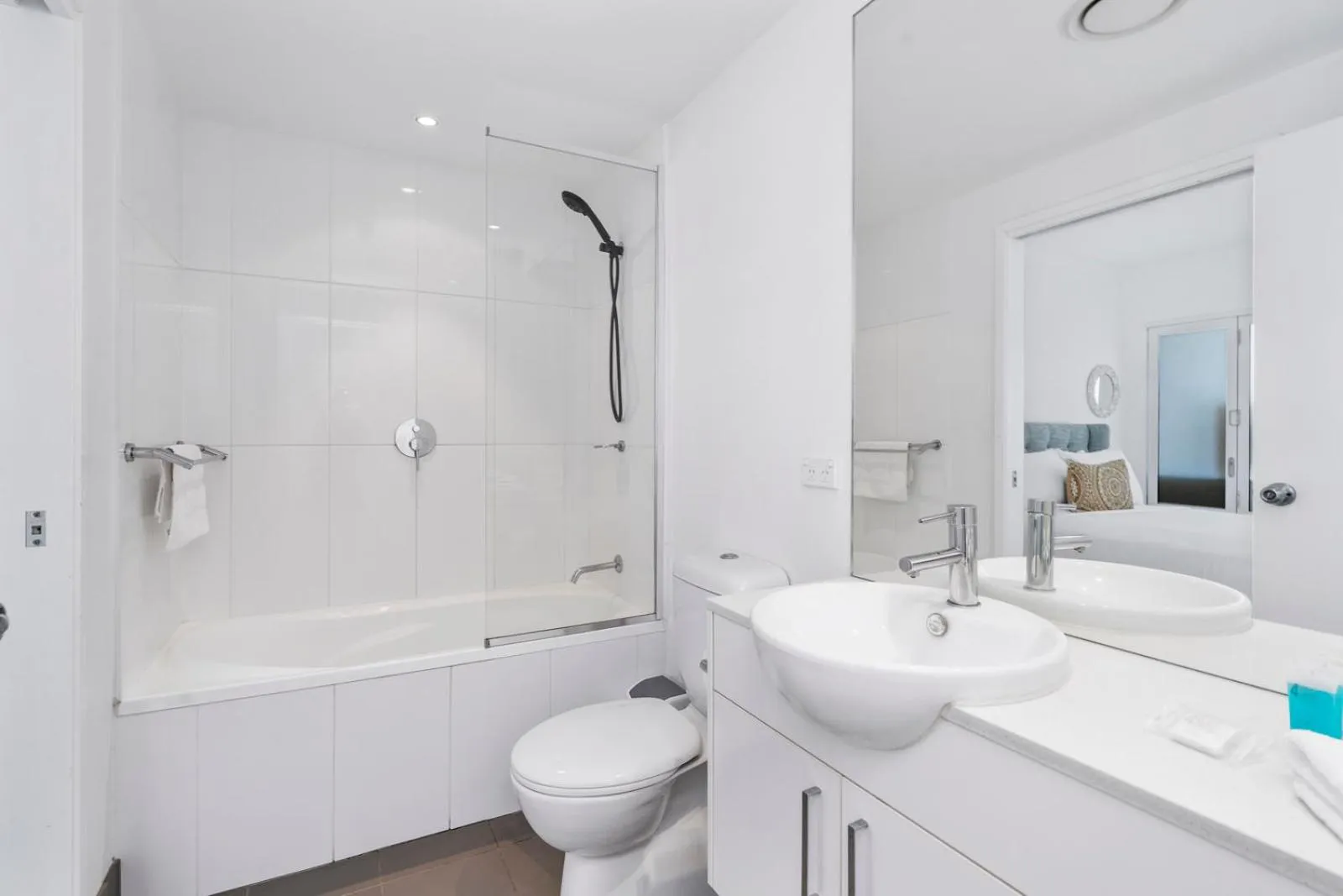 Bathroom in Harbour Quays Apartments