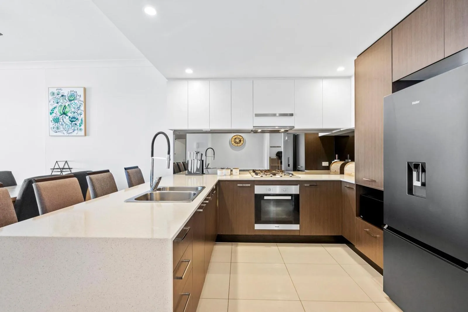 kitchen in Harbour Quays Apartments