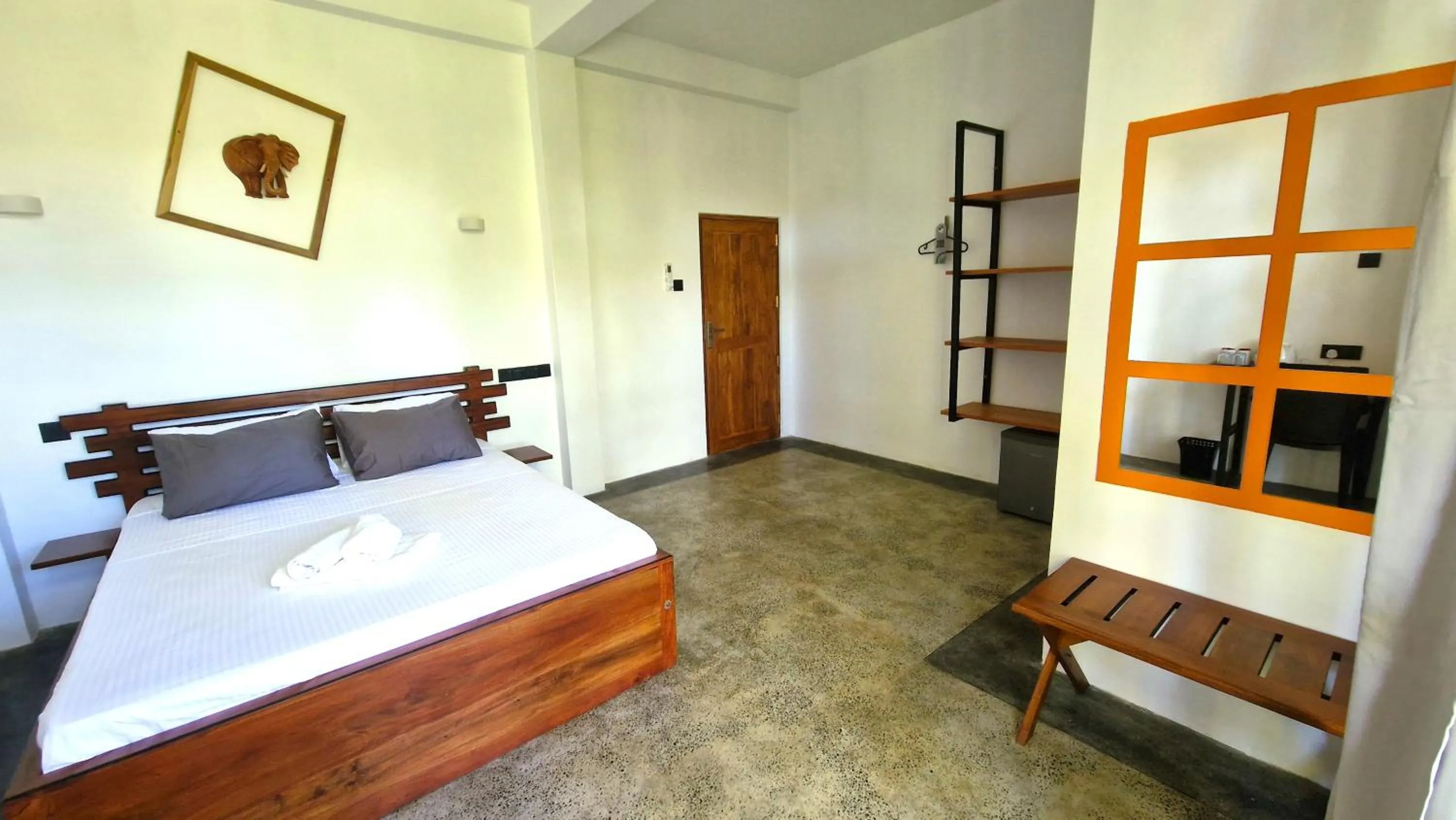 Photo of the whole room, Bed in Mothership