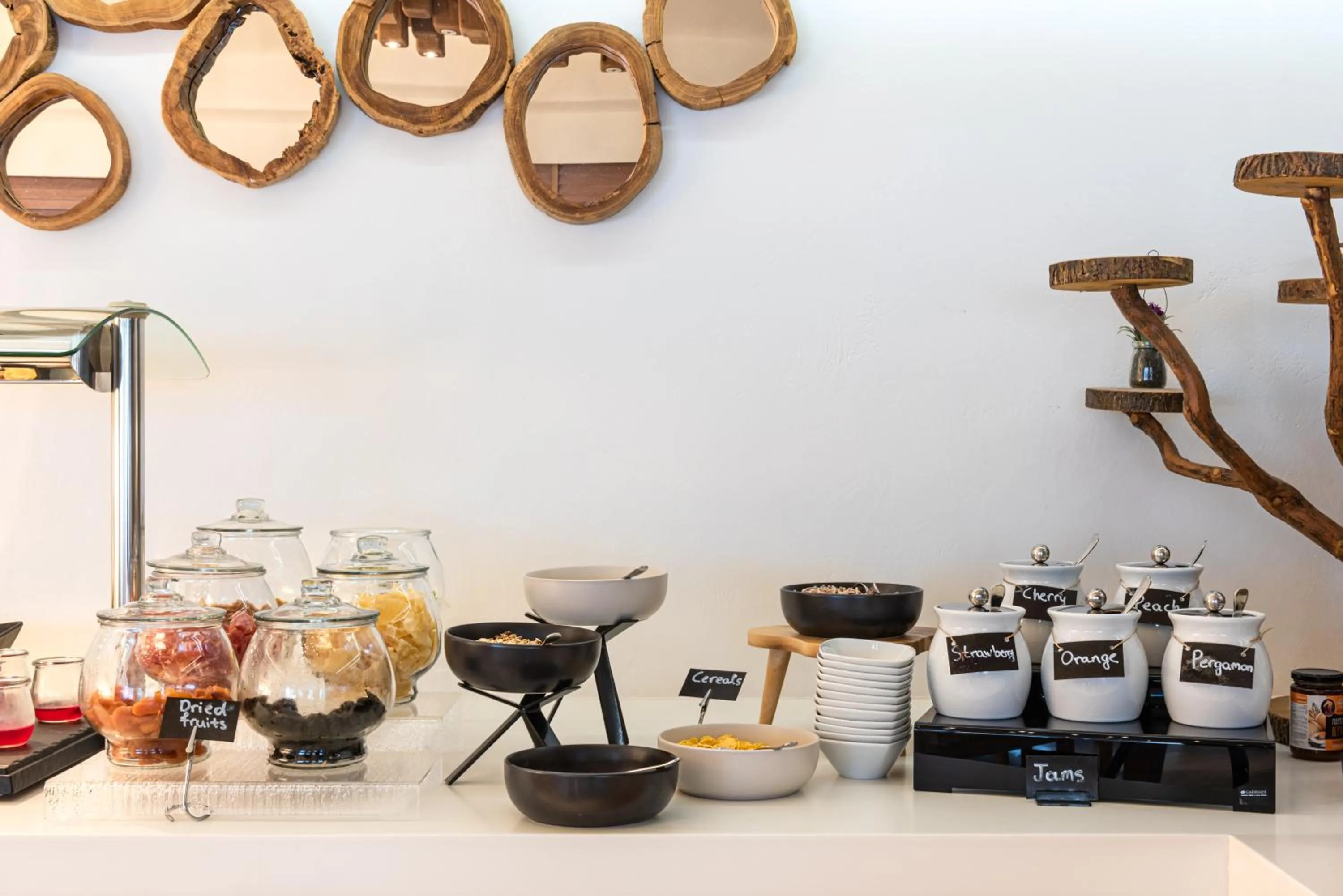 Buffet breakfast in Nissaki Boutique Hotel