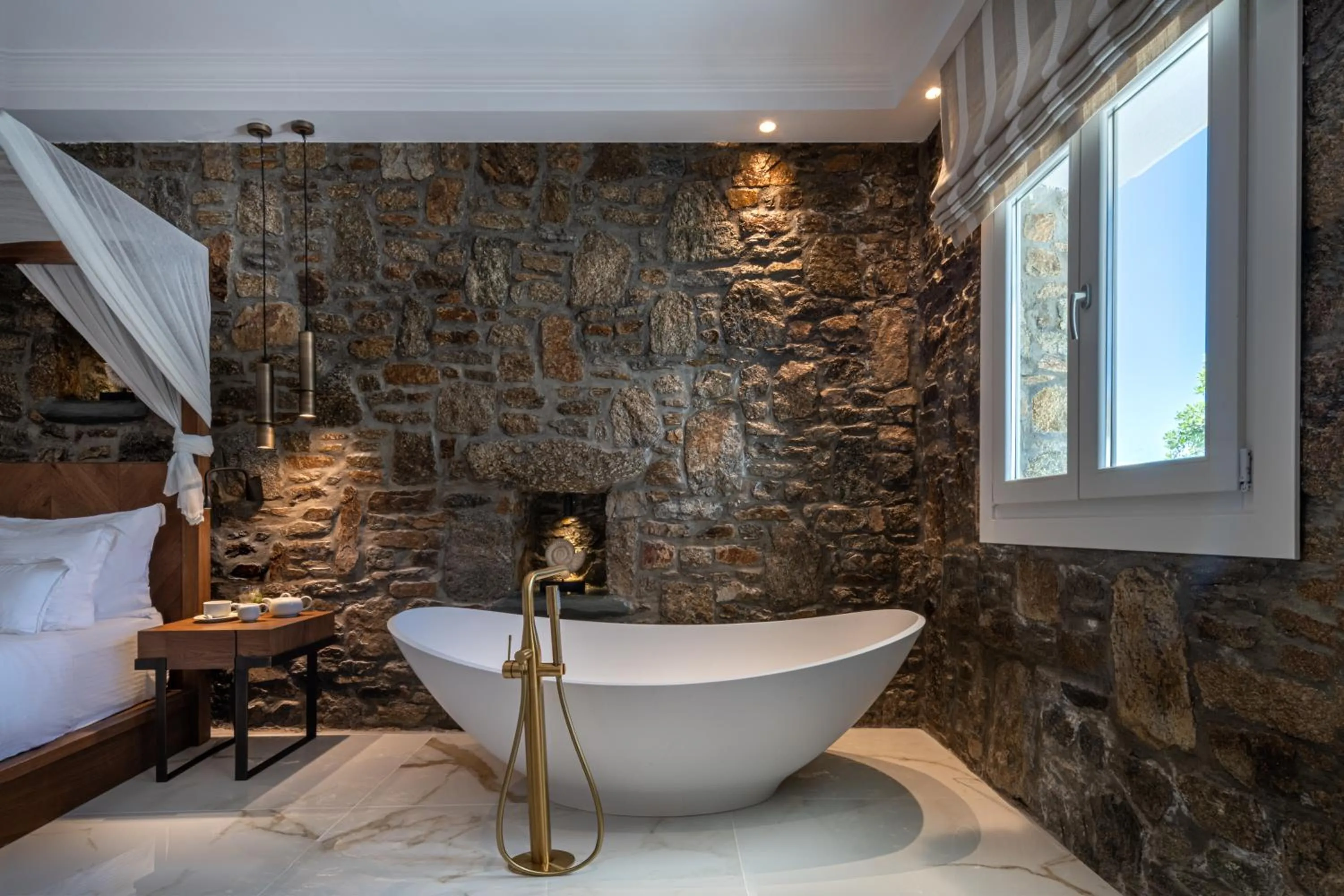 Bedroom, Bed in Nissaki Boutique Hotel