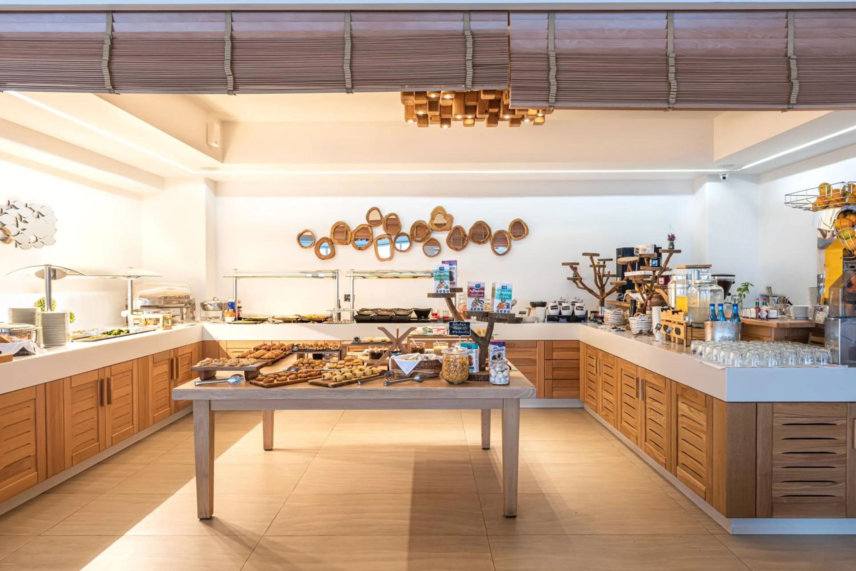 Buffet breakfast in Nissaki Boutique Hotel