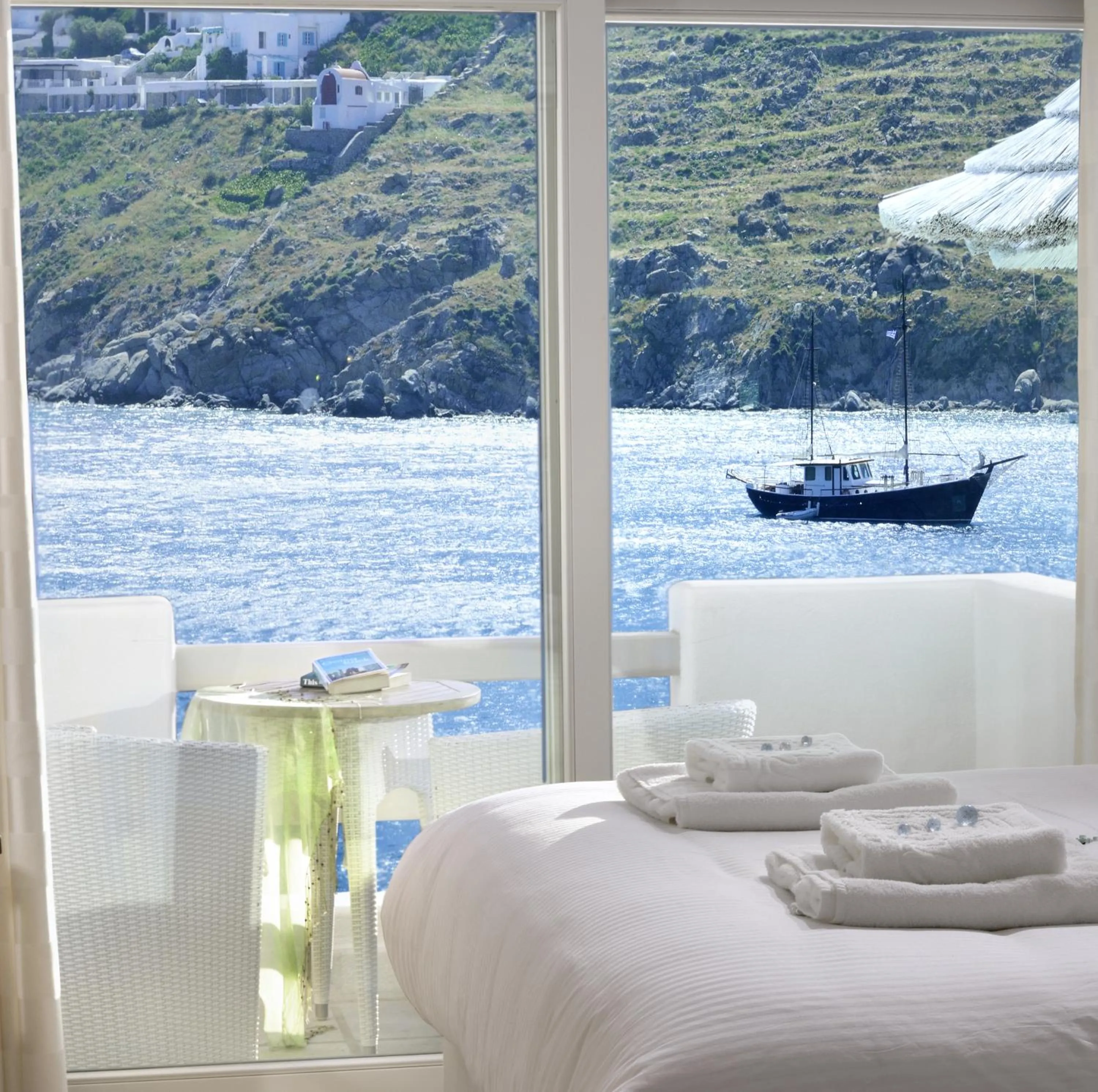 Decorative detail, Bed in Nissaki Boutique Hotel