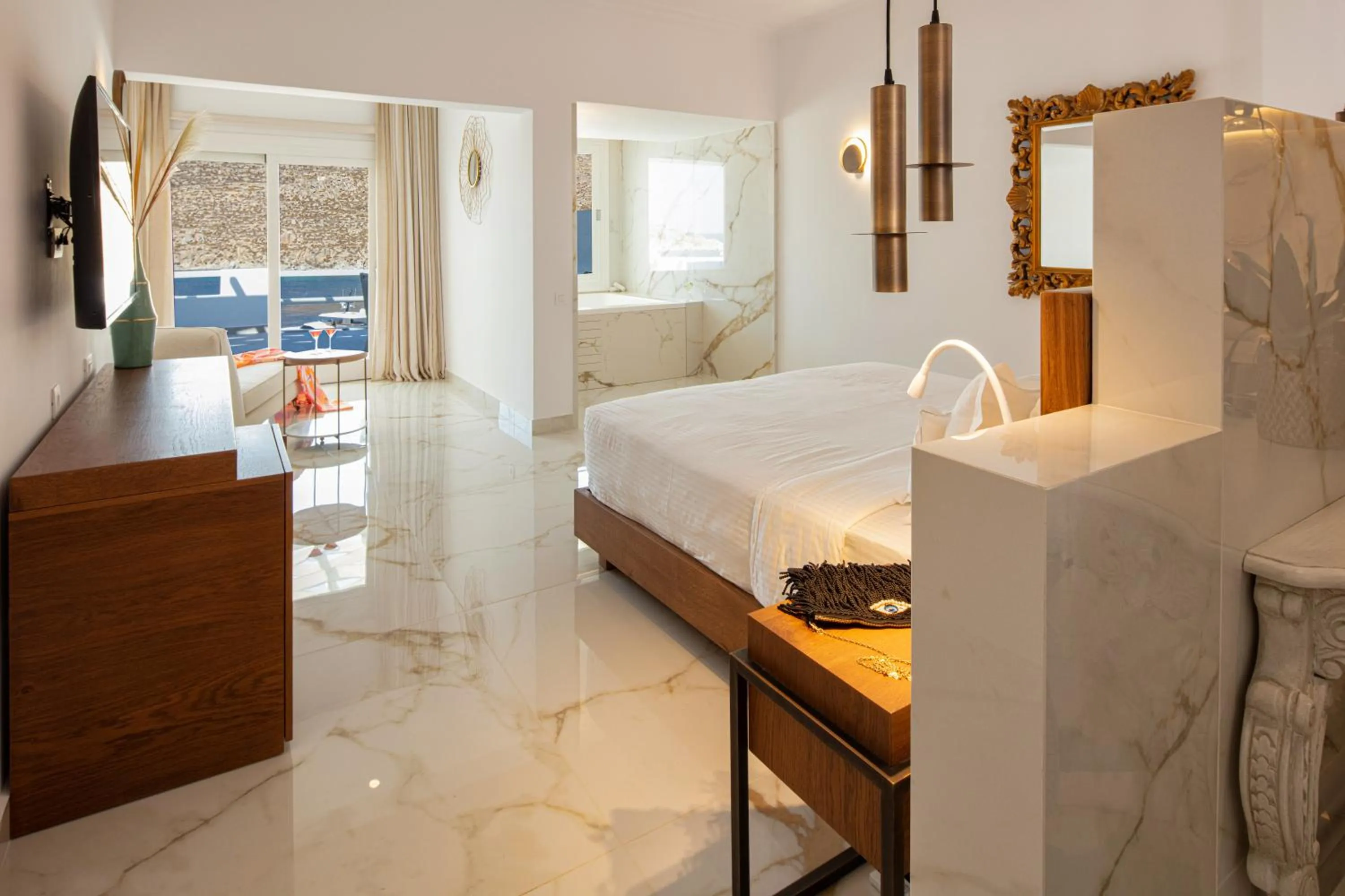 Bedroom, Bed in Nissaki Boutique Hotel