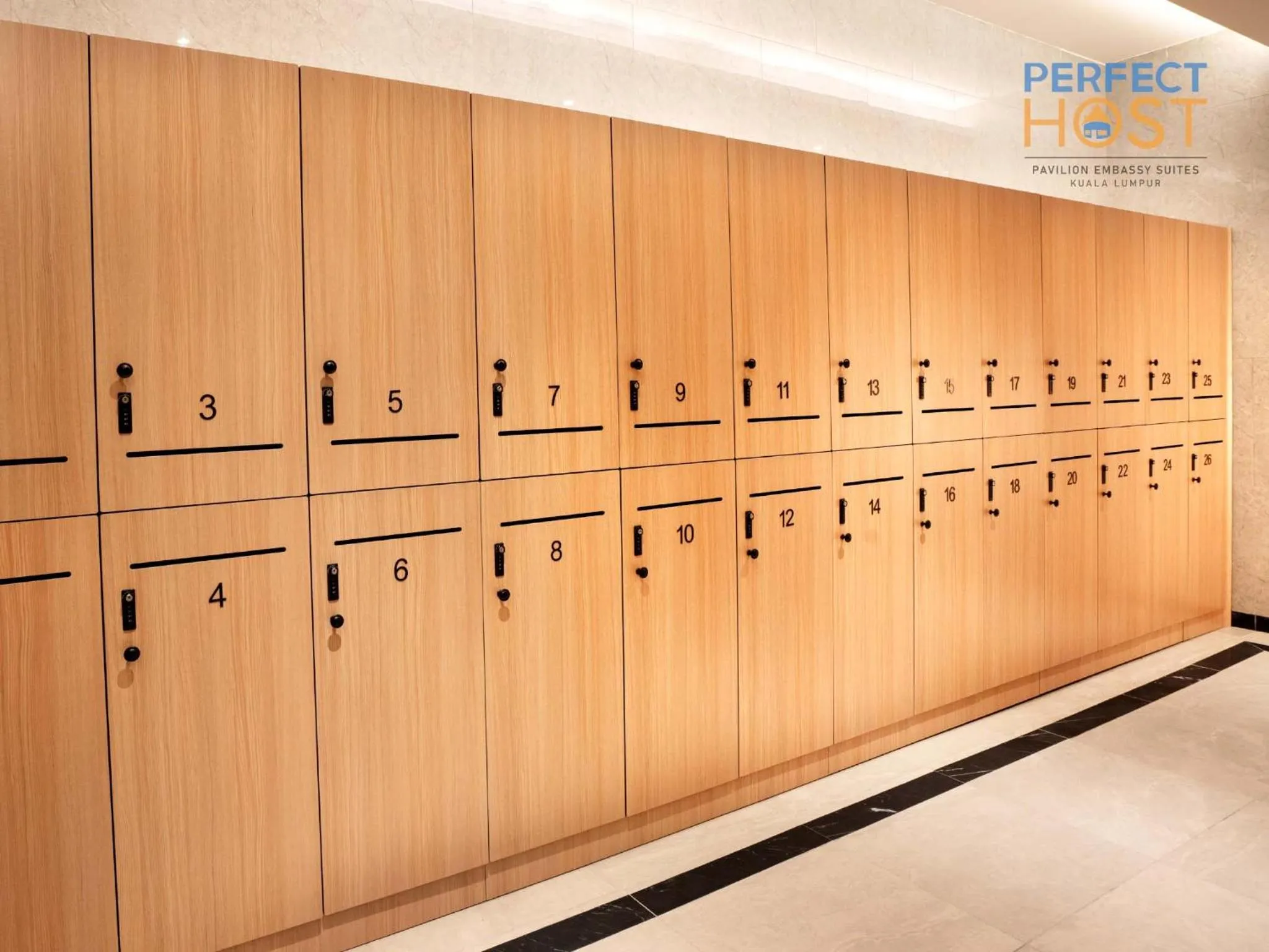 locker in Pavilion Embassy Suites KL by Perfect Host