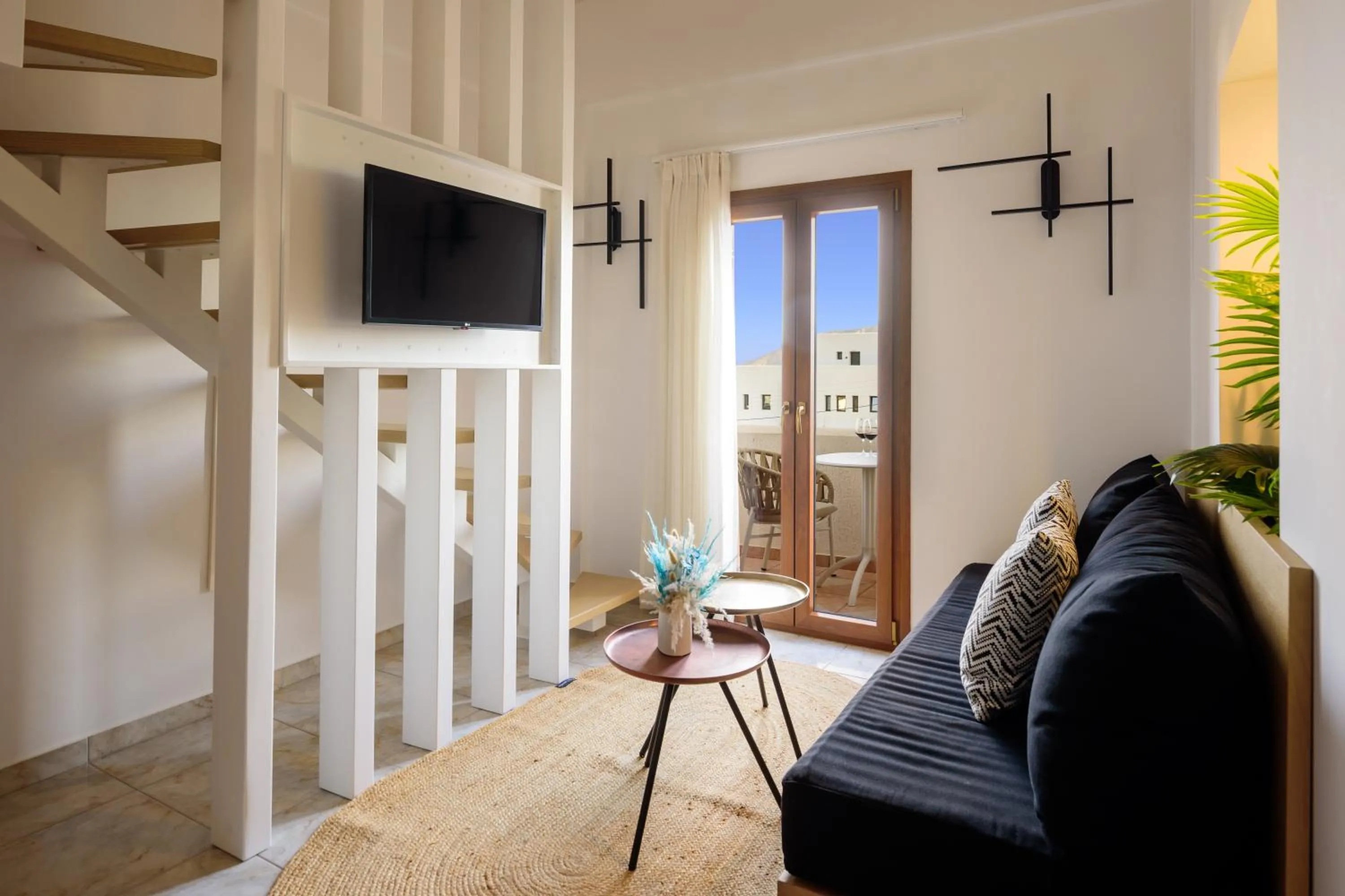 Living room in Astir Thira Hotel