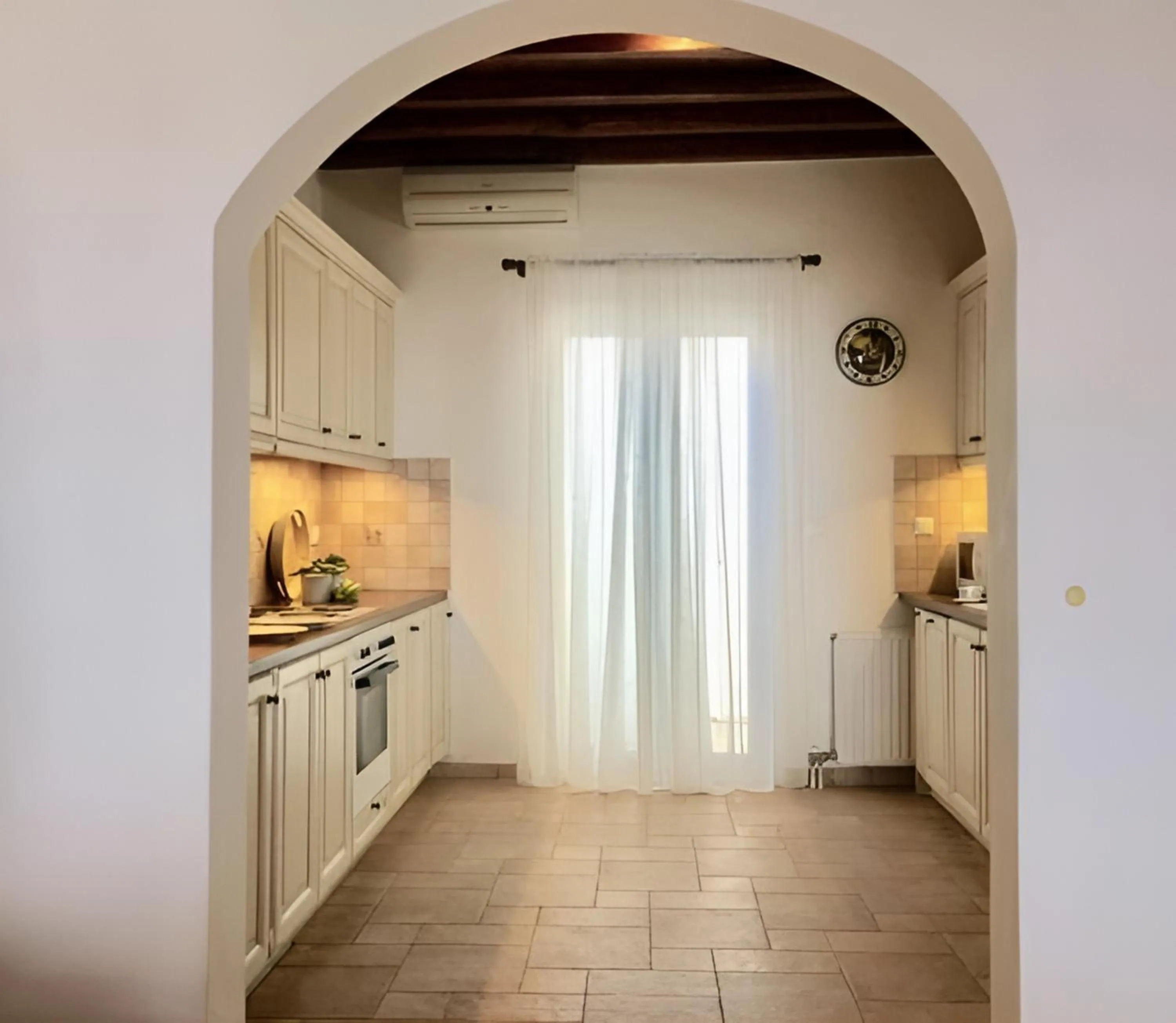 Kitchen or kitchenette in Mykonos Dot - The Villas