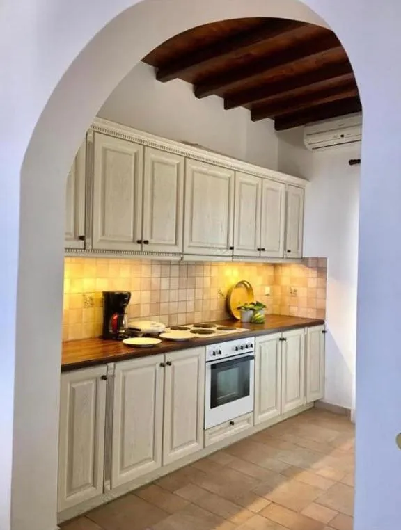 Kitchen or kitchenette in Mykonos Dot - The Villas