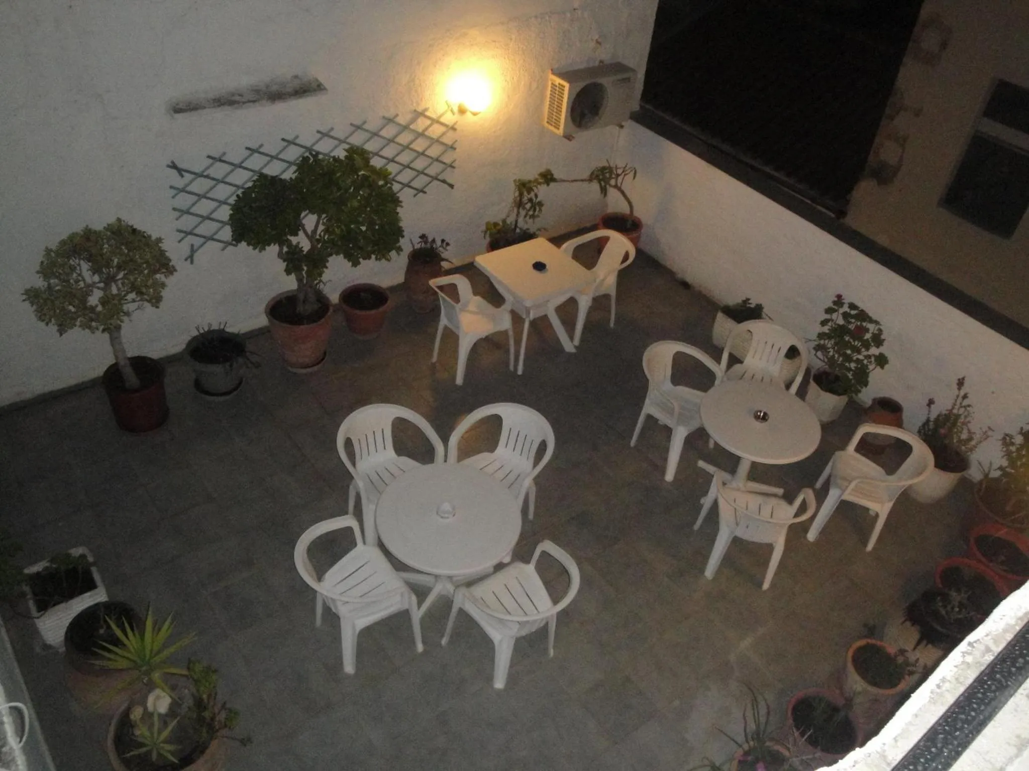 Seating area in Chania Rooms