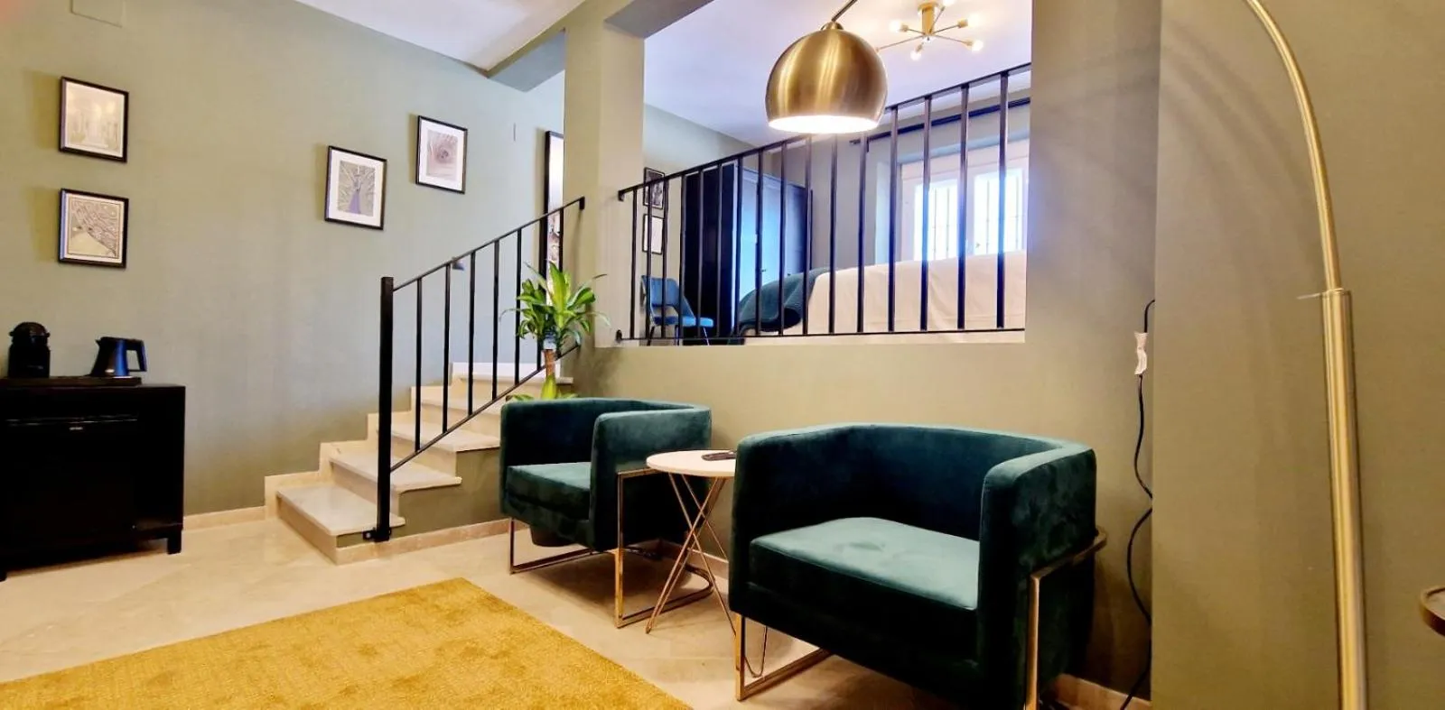 Seating area in Boutique Suites