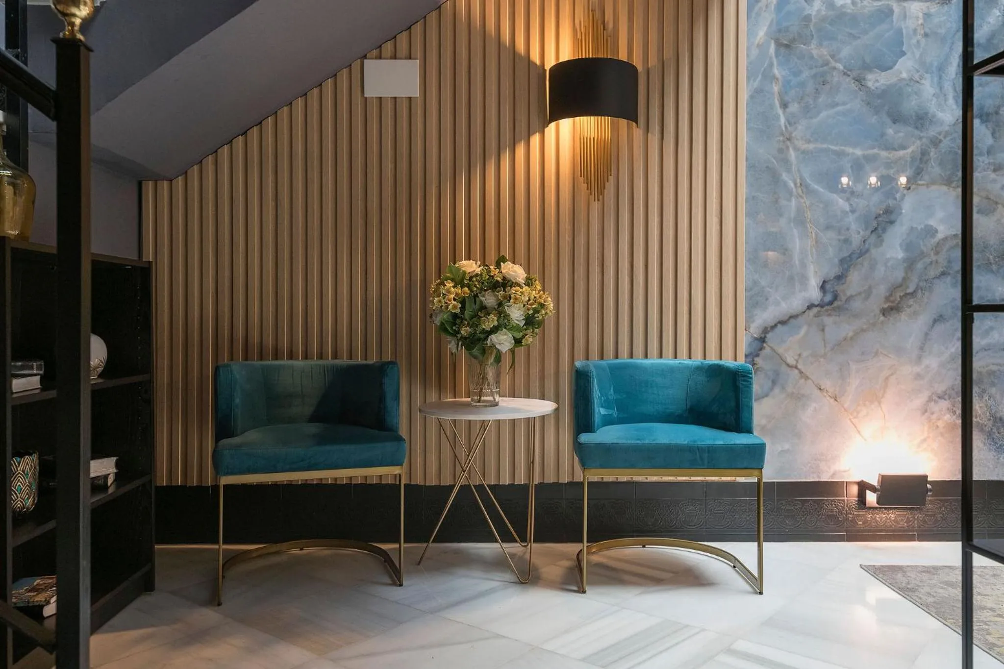 Seating area in Boutique Suites