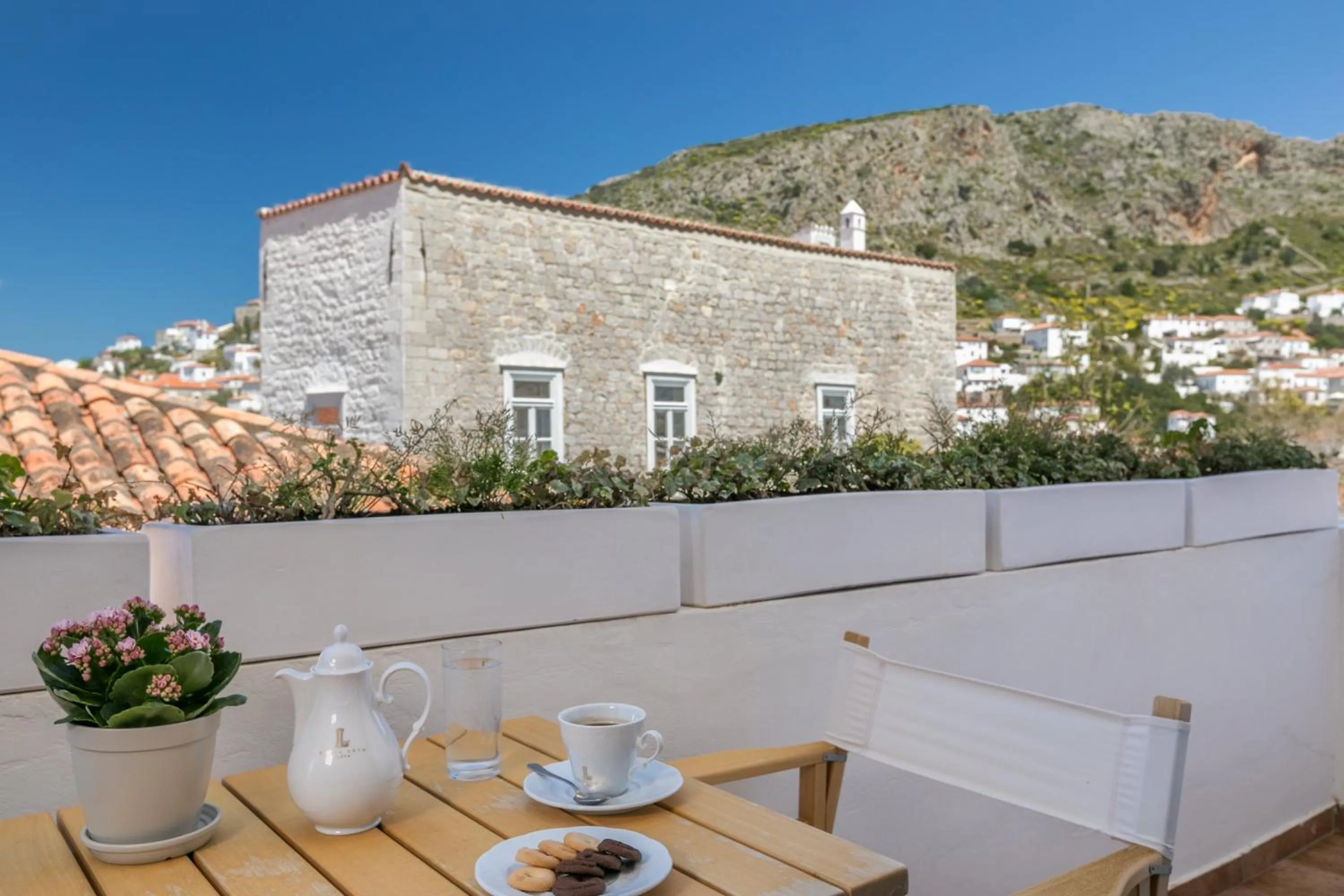 Balcony/Terrace in Hotel Leto Hydra