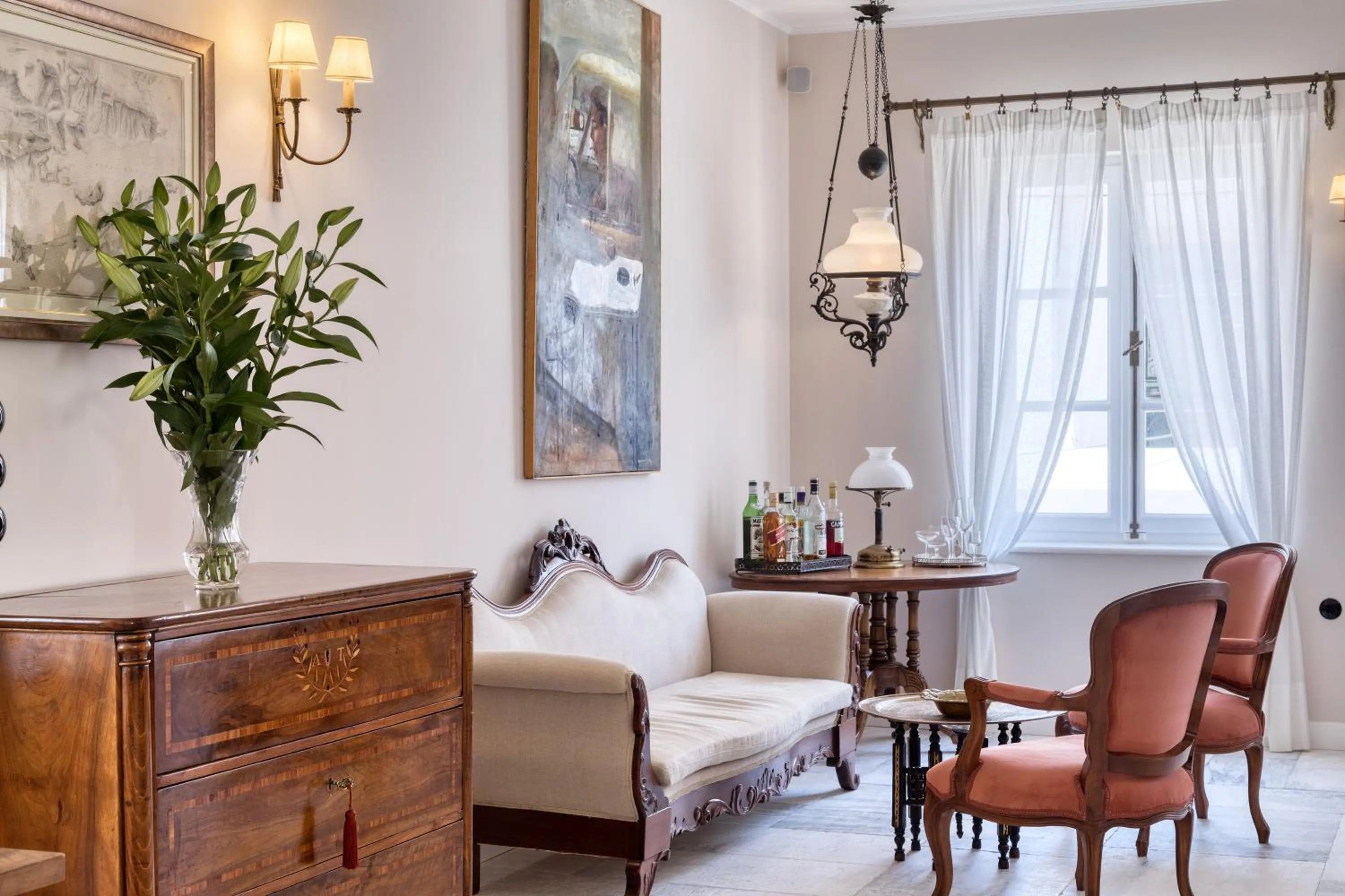 Living room in Hotel Leto Hydra