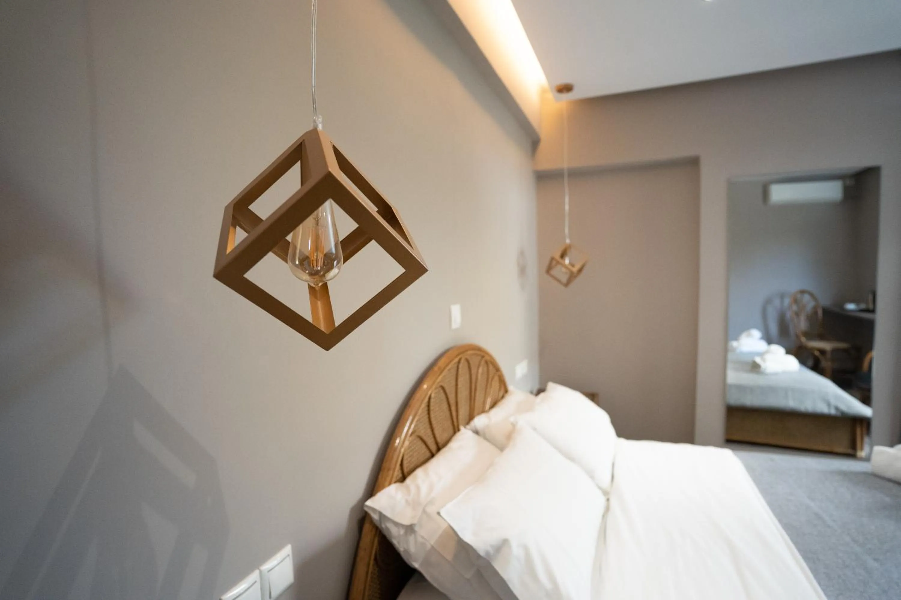 Bed in Parthenis Riviera Hotel