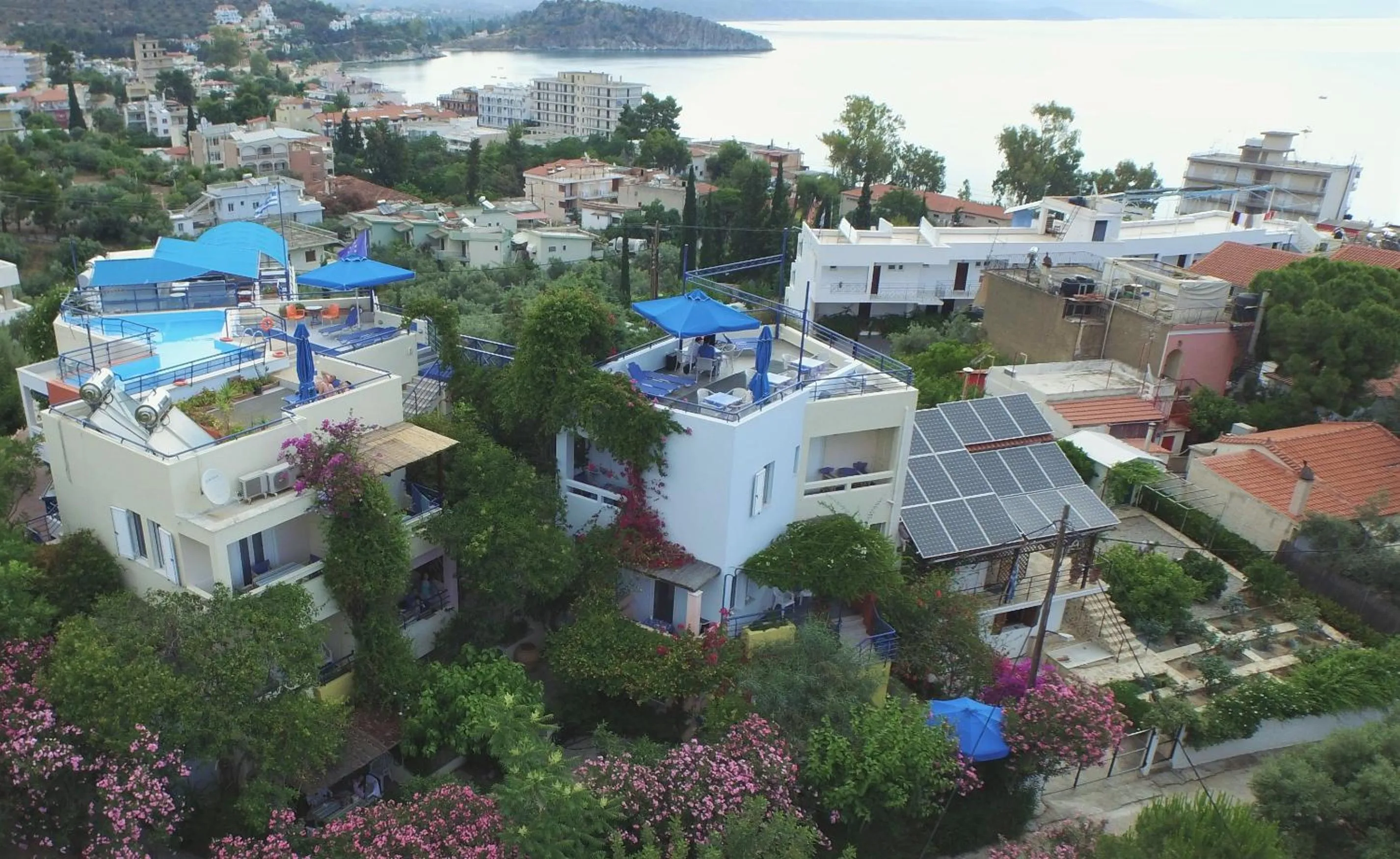 Bird's eye view in Heliotopos Apartments