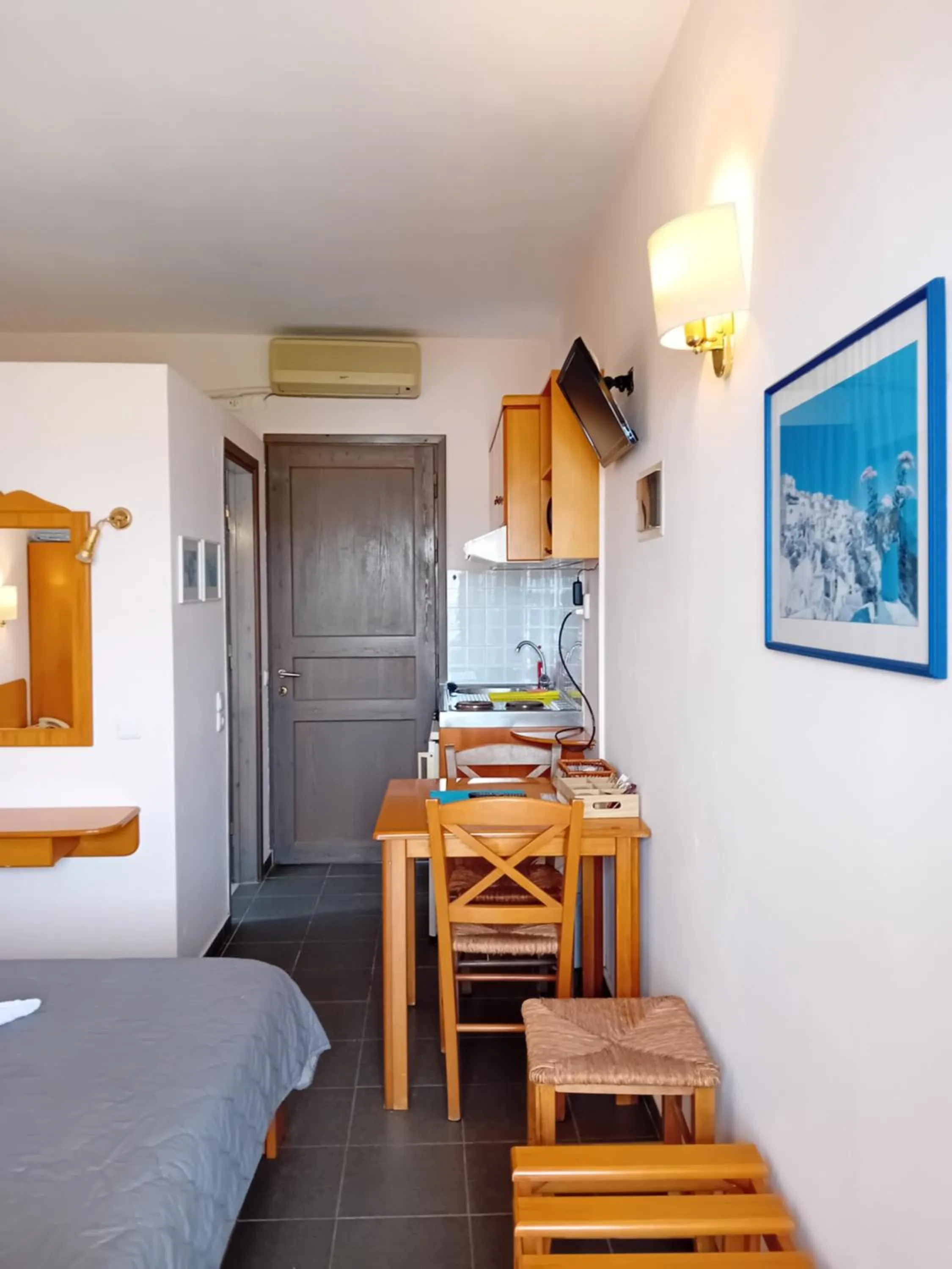 Bed in Heliotopos Apartments