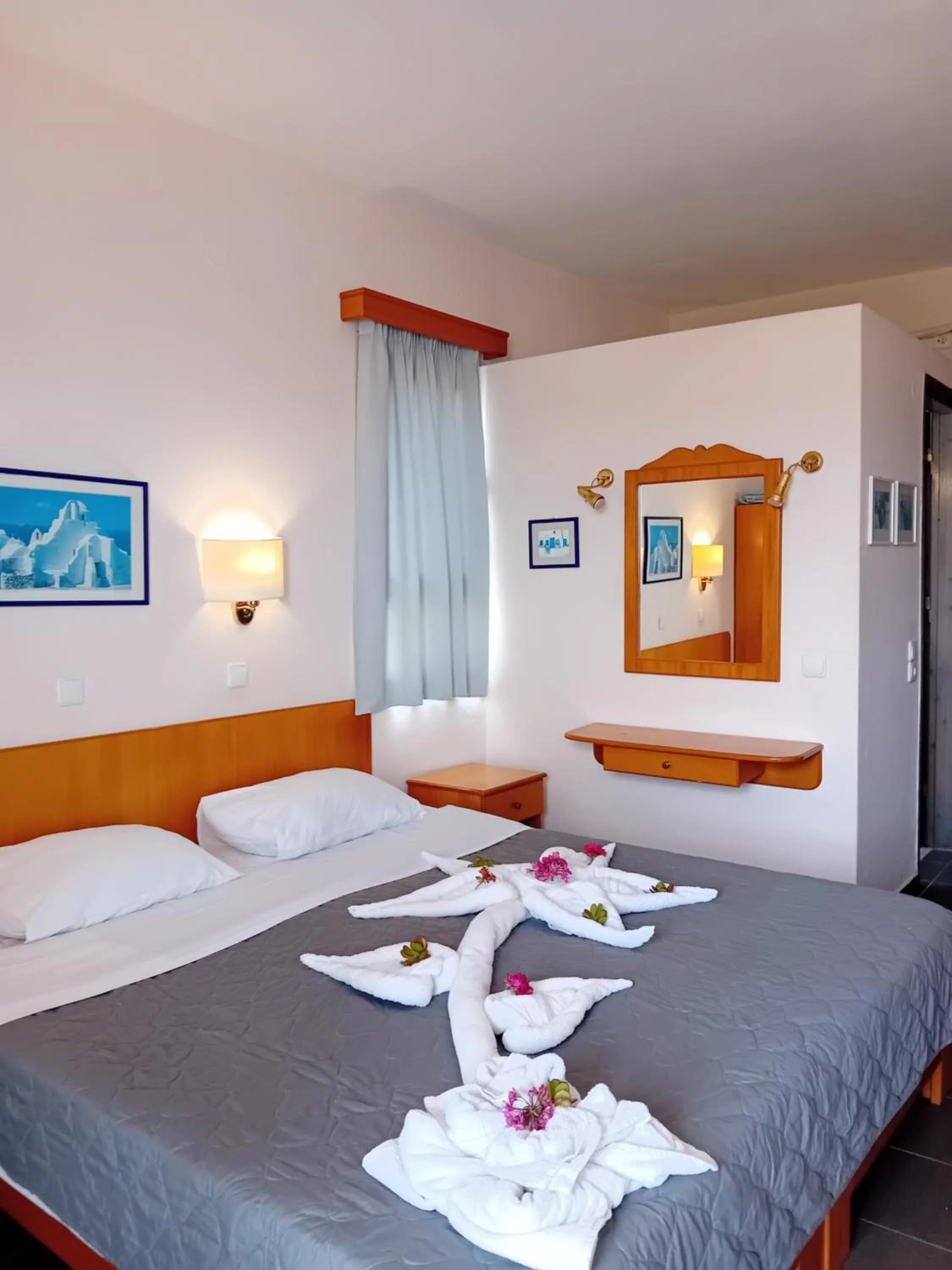 Bed in Heliotopos Apartments